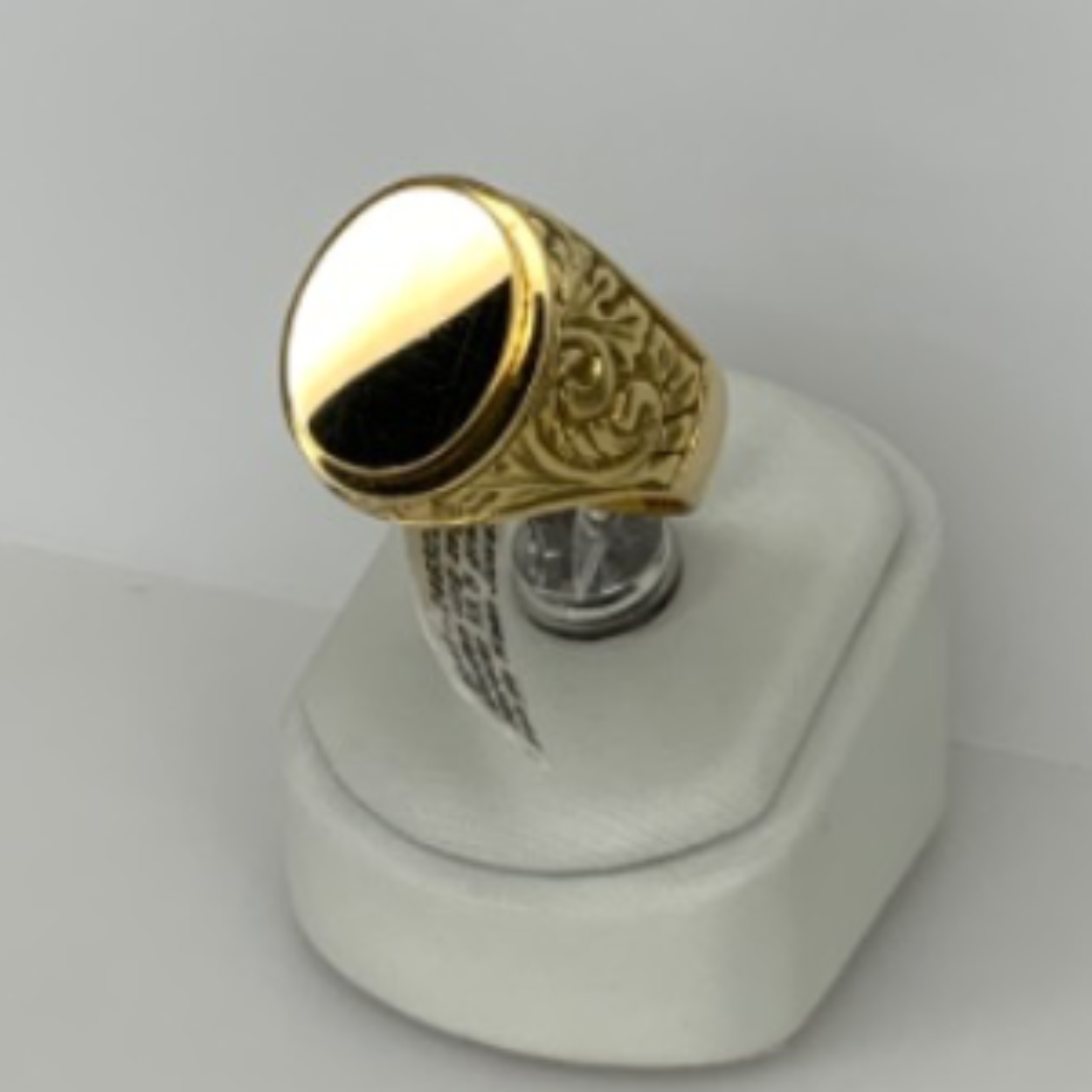 Gouden heren ring sierlijk bewerkt 13.5 gram