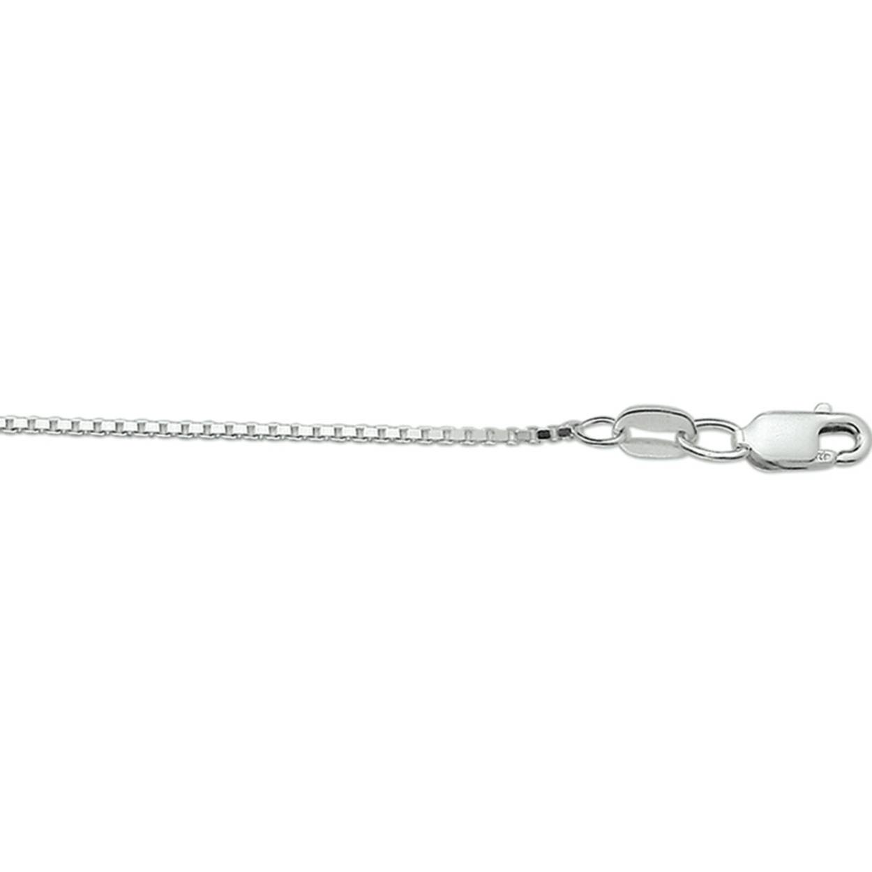 Collier venetiaans zilver 1.3 mm in 38 cm.