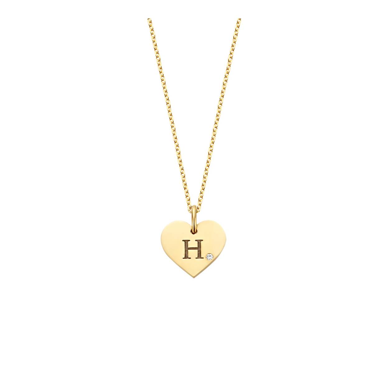 De Heart Necklace Midi with Diamond heeft een tijdloos design. Minimalisme en eenvoud is terug te vinden in dit prachtige collier. Al deze sieraden worden op bestelling handgemaakt in Nederland.
