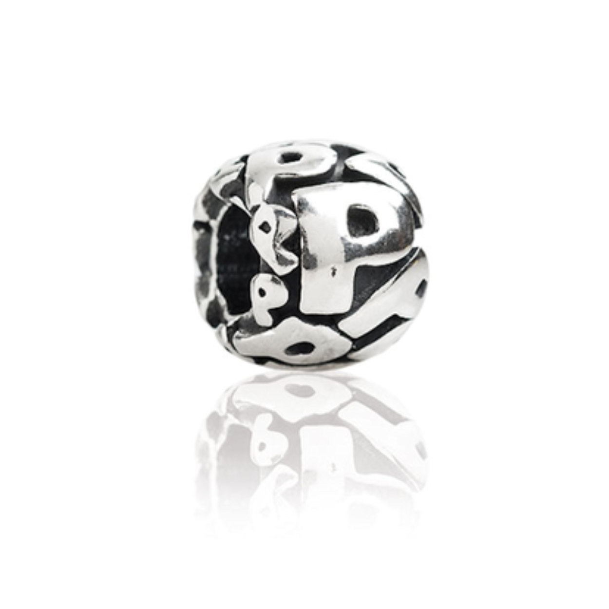 Tedora zilveren bedel letter P 540-P