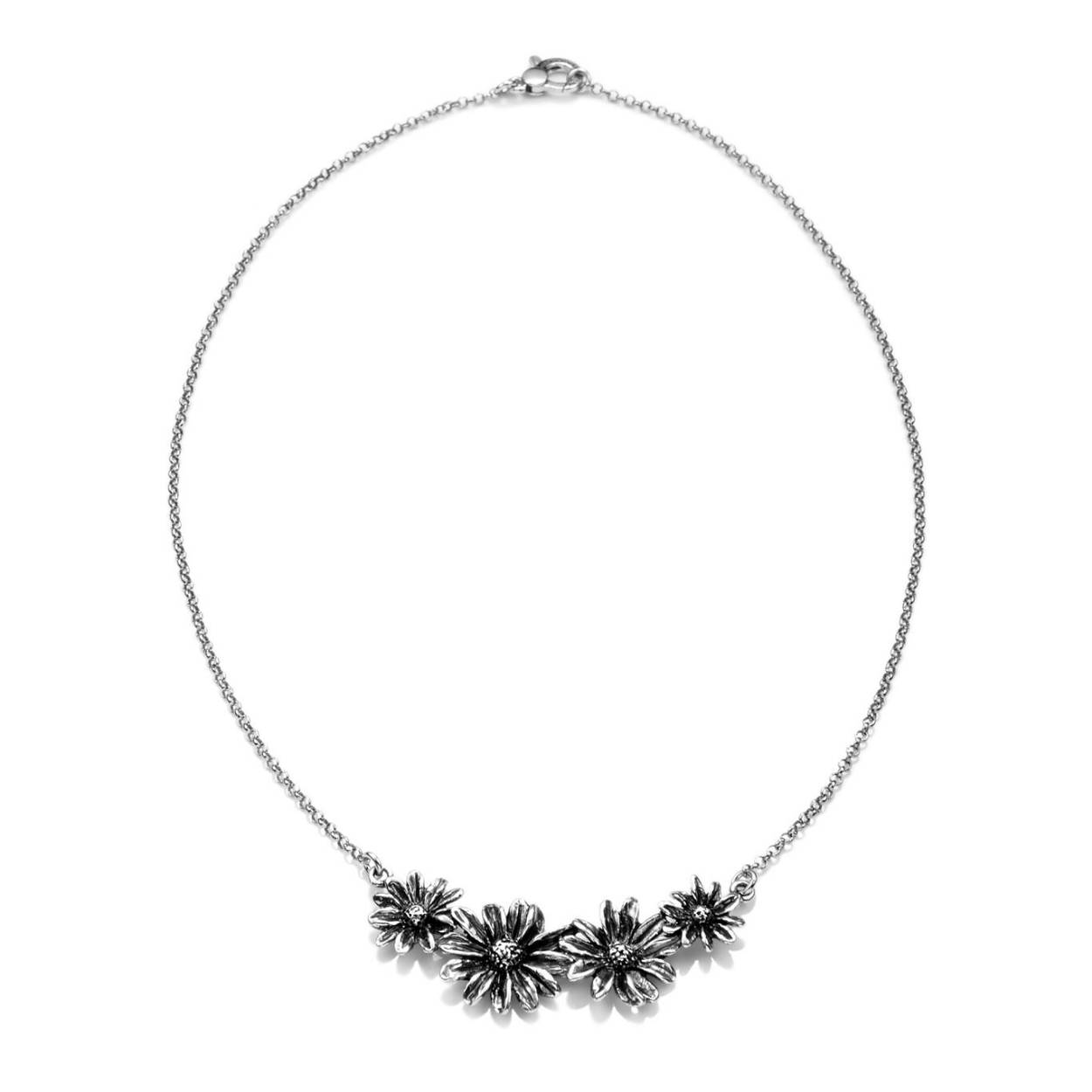 Giovanni Raspini zilveren collier Daisies Swing