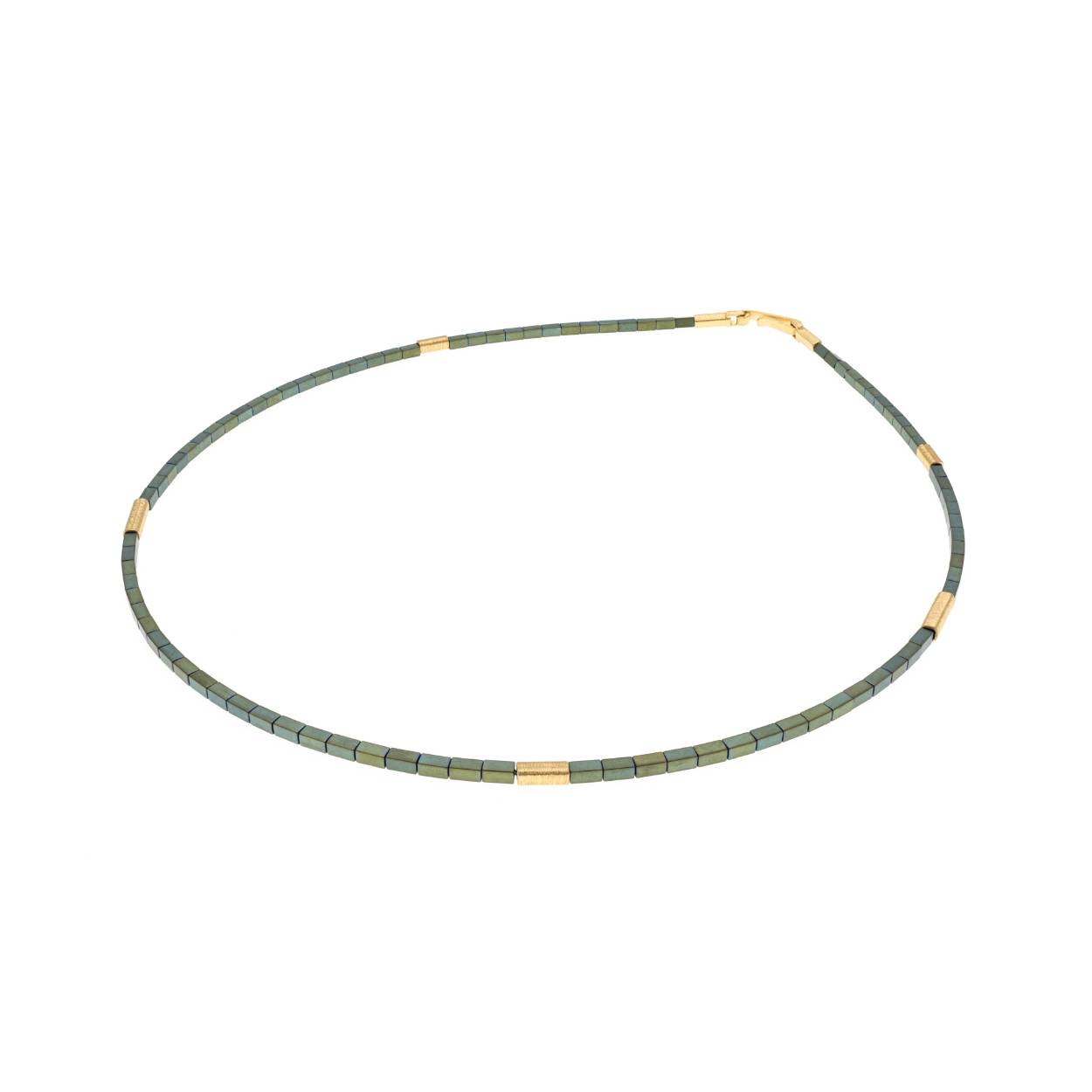 deco echo groen hematietcollier 1 streng
