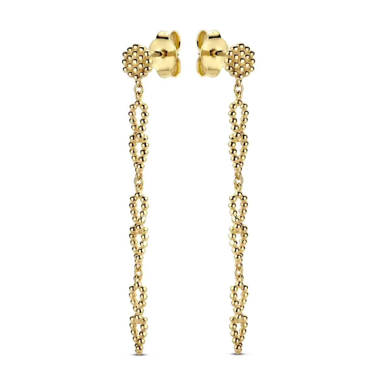 14kt gouden oorhangers van Swing Jewels
