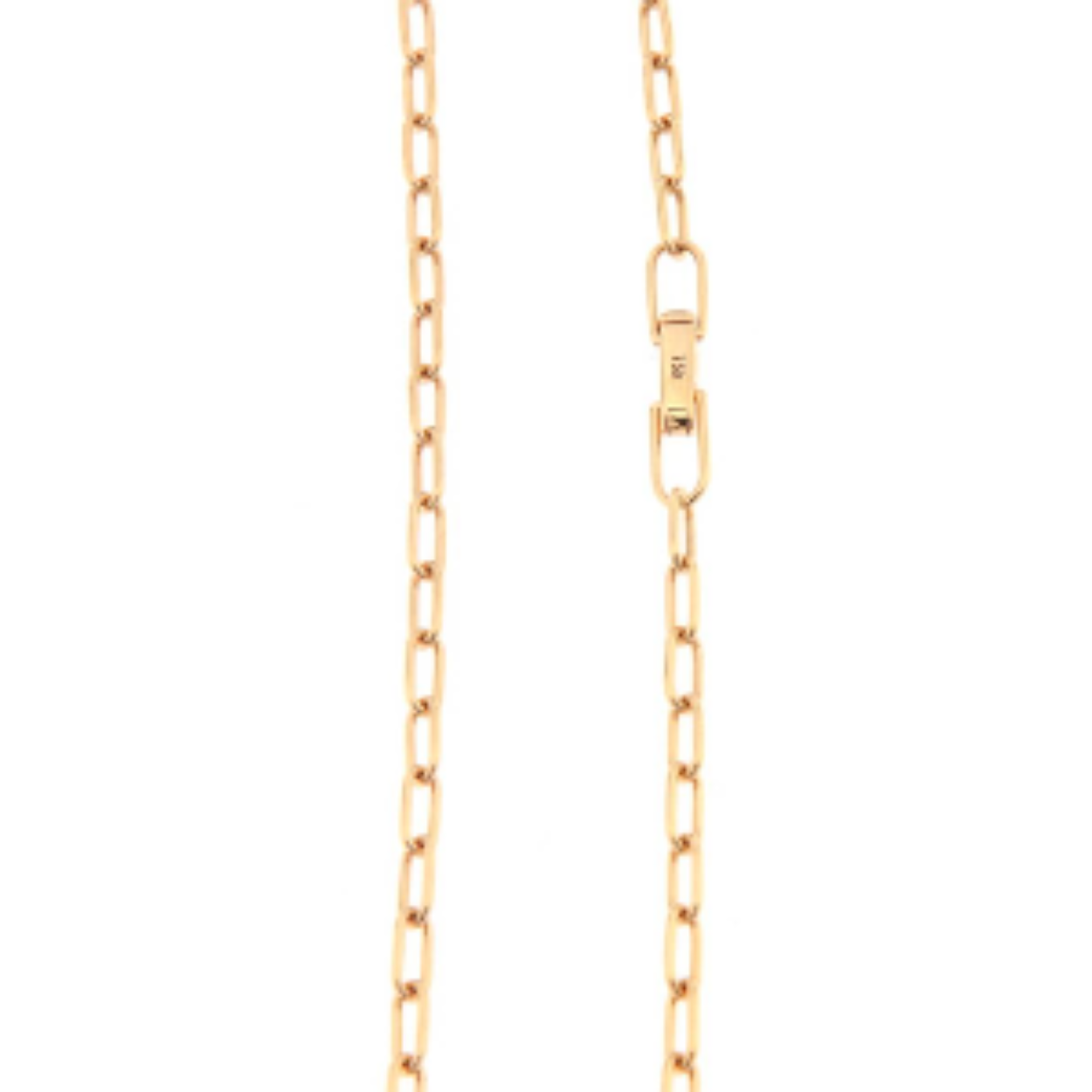 ROOS1835 ROODGOUD COLLIER 18KT, MOOI VOOR HANGER GRIJS ICE DIA 