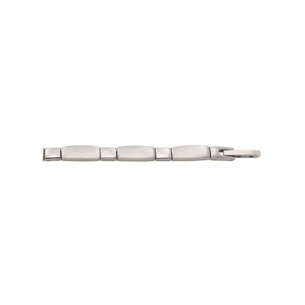 Staal collier mat/glanzend 42 + 3cm 