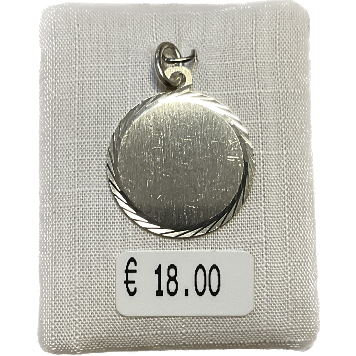 20 mm zilver rond Graveerplaatje 