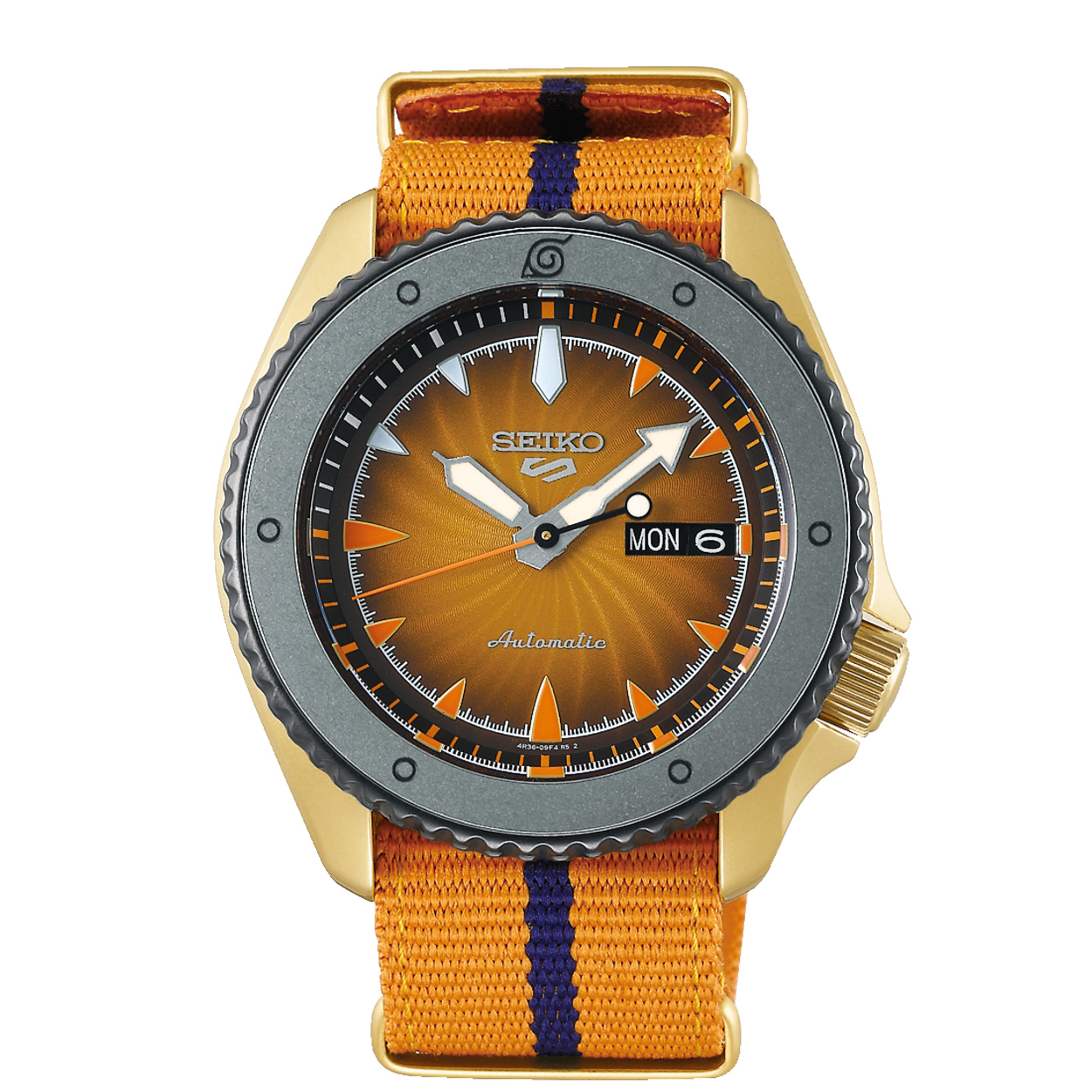Seiko 5 Sports Limited Edition 6500 stuks wereldwijd Naruto Automaat Cal. 4R36 100m WR Mineraalglas