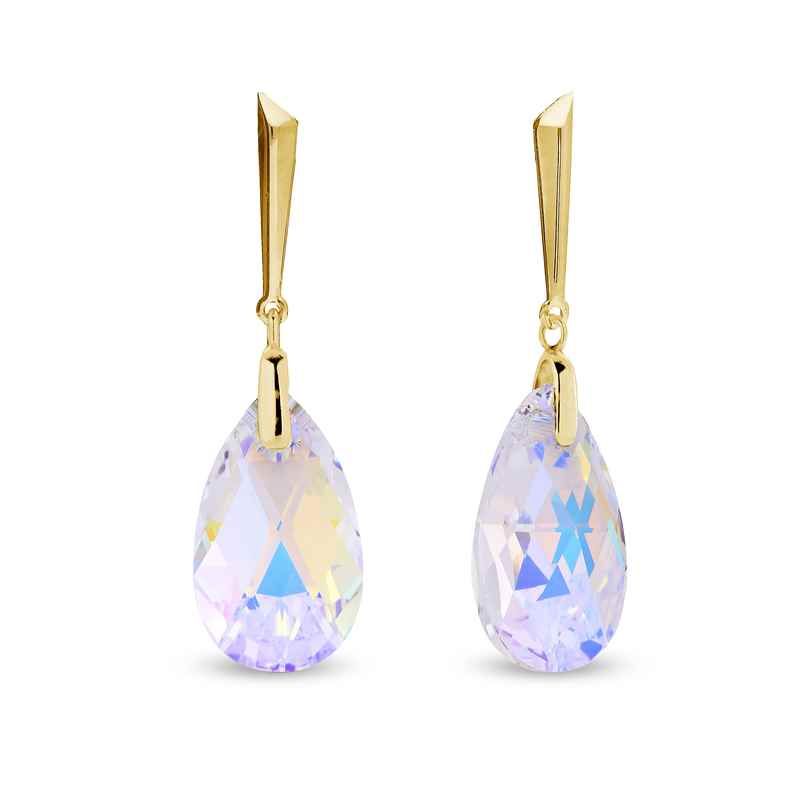 Spark LACRIMA Gilded Earrings Aurora Borealis