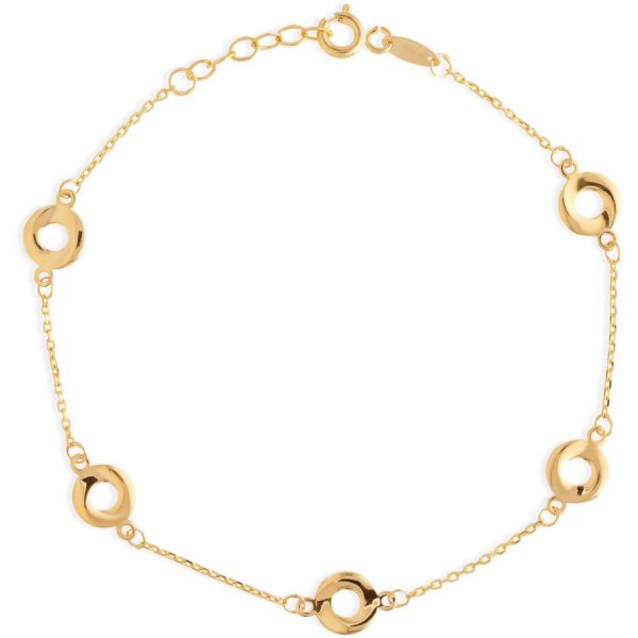 Deze armband is van het merk Swing Jewels. Het is een damessieraad gemaakt van goud, 14 karaat, (legering: 0.585).