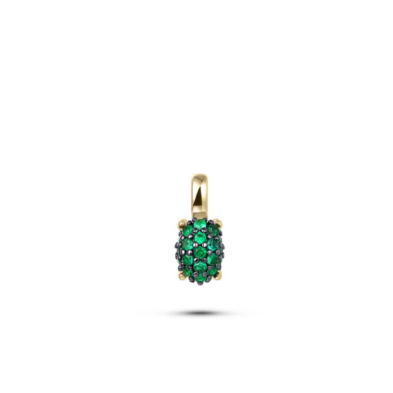 Hanger uit de Dashing Details collectie van Gisser Jewels gemaakt van Geel Goud Verguld Zilver. De breedte is 5 mm.