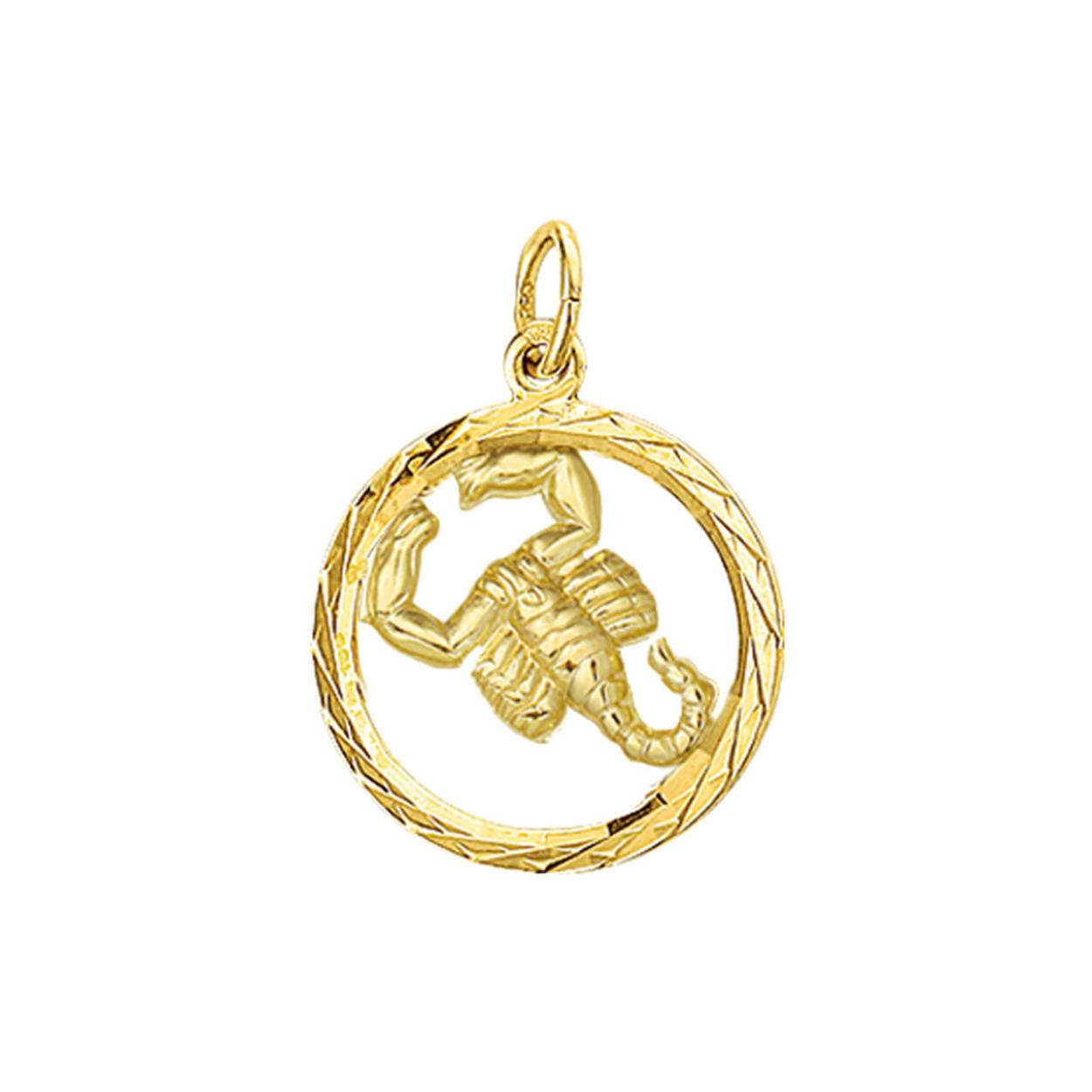 Gouden schorpioen hanger