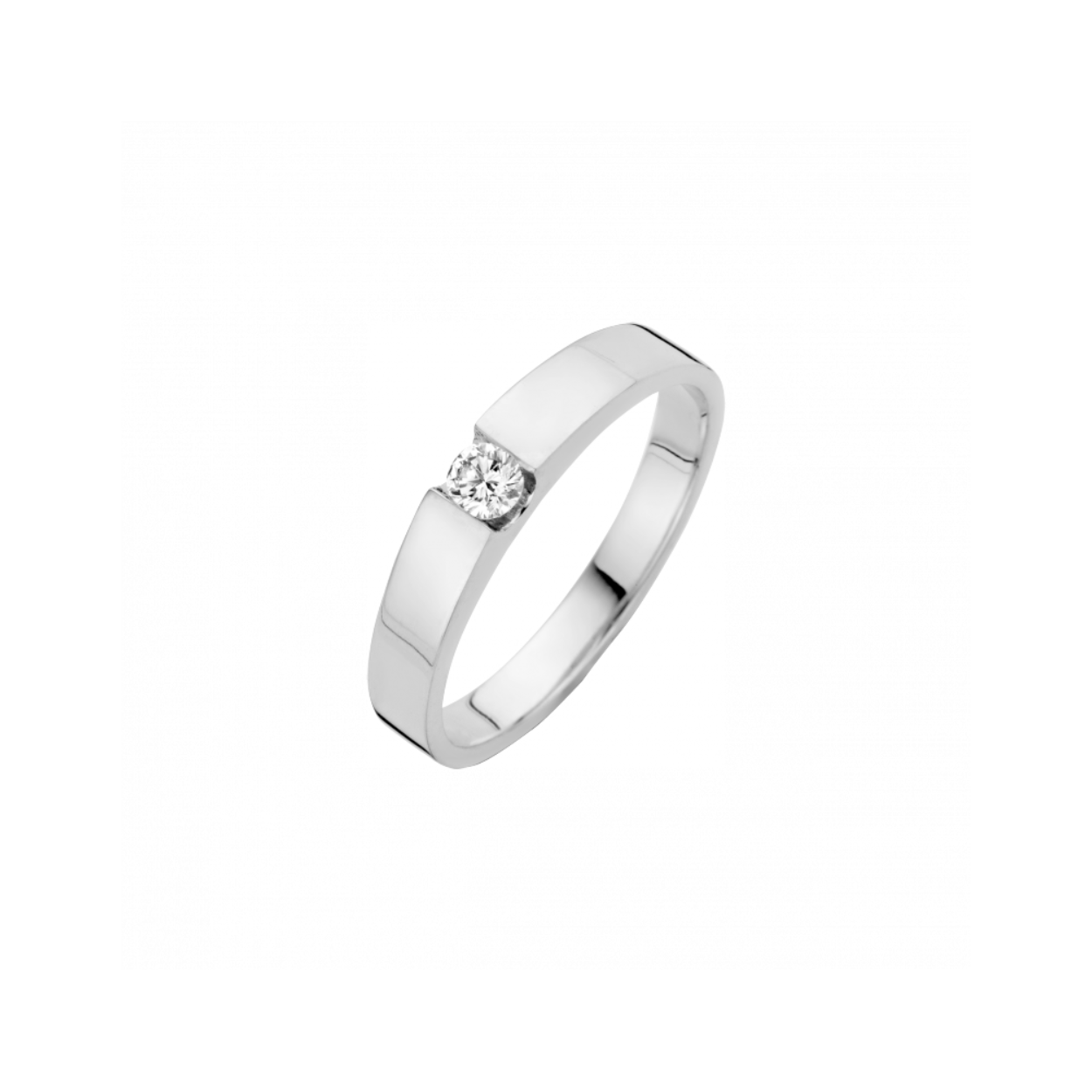 14krt Witgouden Briljant Stretto Ring 0,20crt G/VSI 757271020-18