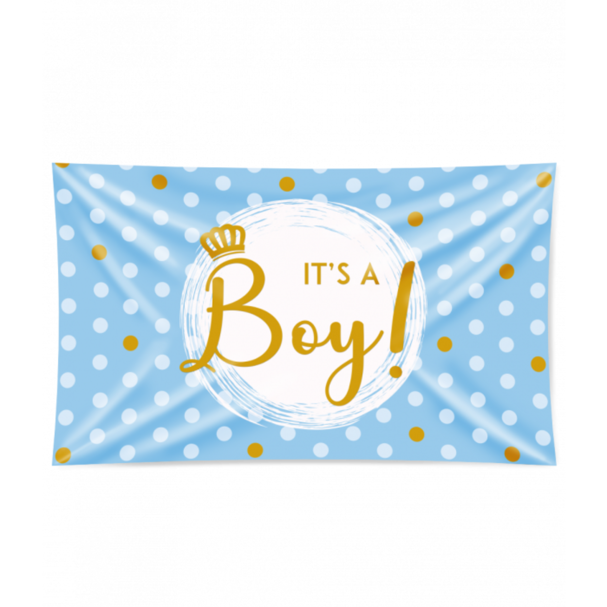 De XXL gevelvlaggen van Paper Dreams zijn een feestelijke aanwinst voor uw winkel. Deze gevelvlag met tekst It's a boy! is gemaakt van stevig polyester zodat u er lang plezier aan kunt beleven en is uitstekend geschikt om op te hangen als er een jongetje geboren is. Het formaat van deze XXL gevelvlaggen is 150 x 90 centimeter