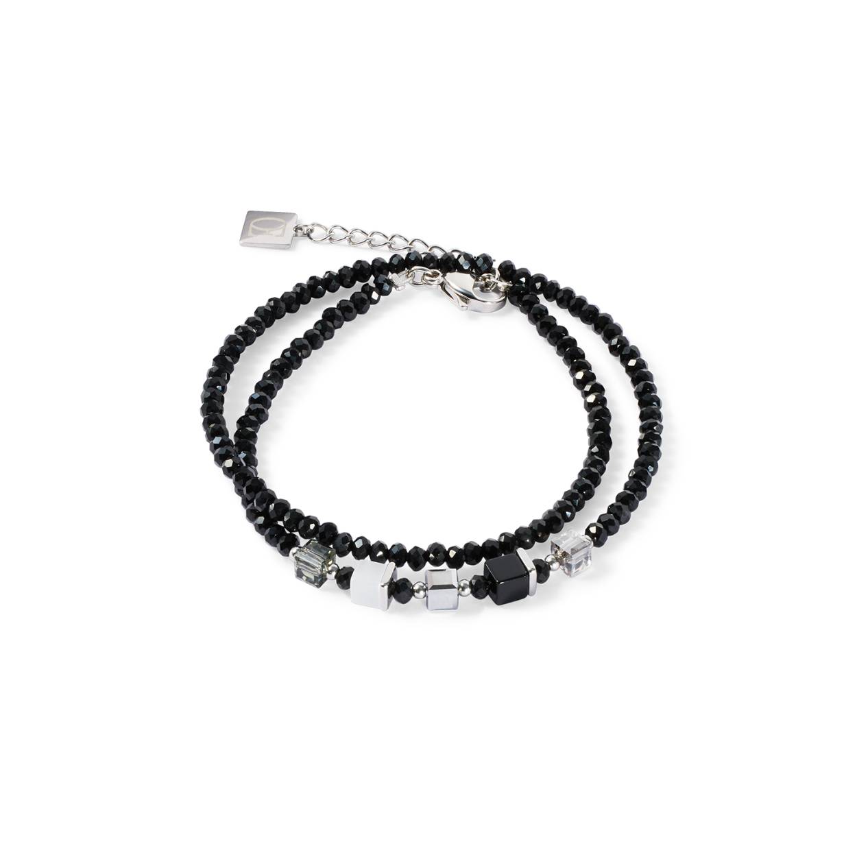 Coeur de Lion armband dubbel 4464/30-1300 Black