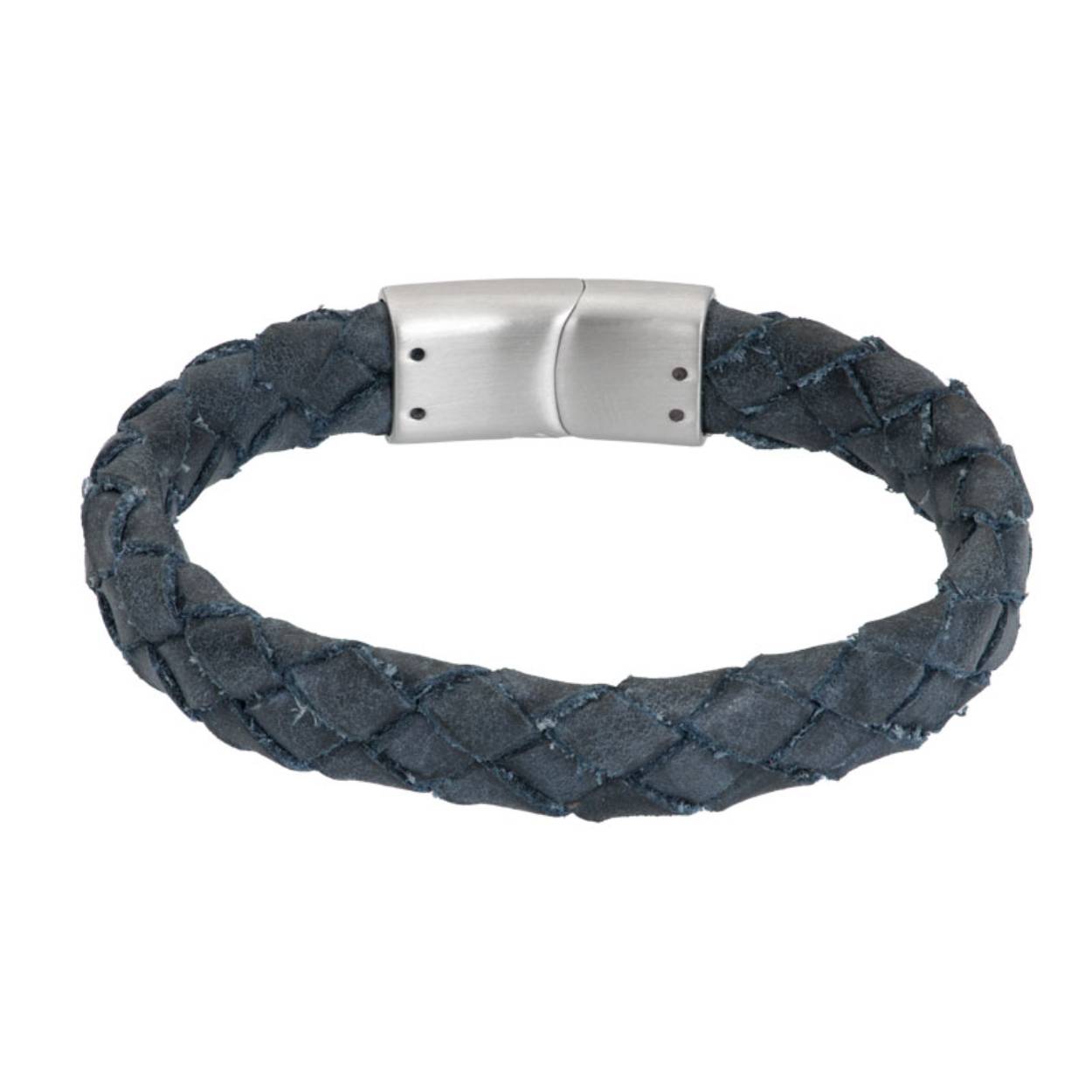 Deze leren armband voor mannen uit de ixxxi Anniversary collectie heeft een stalen sluiting