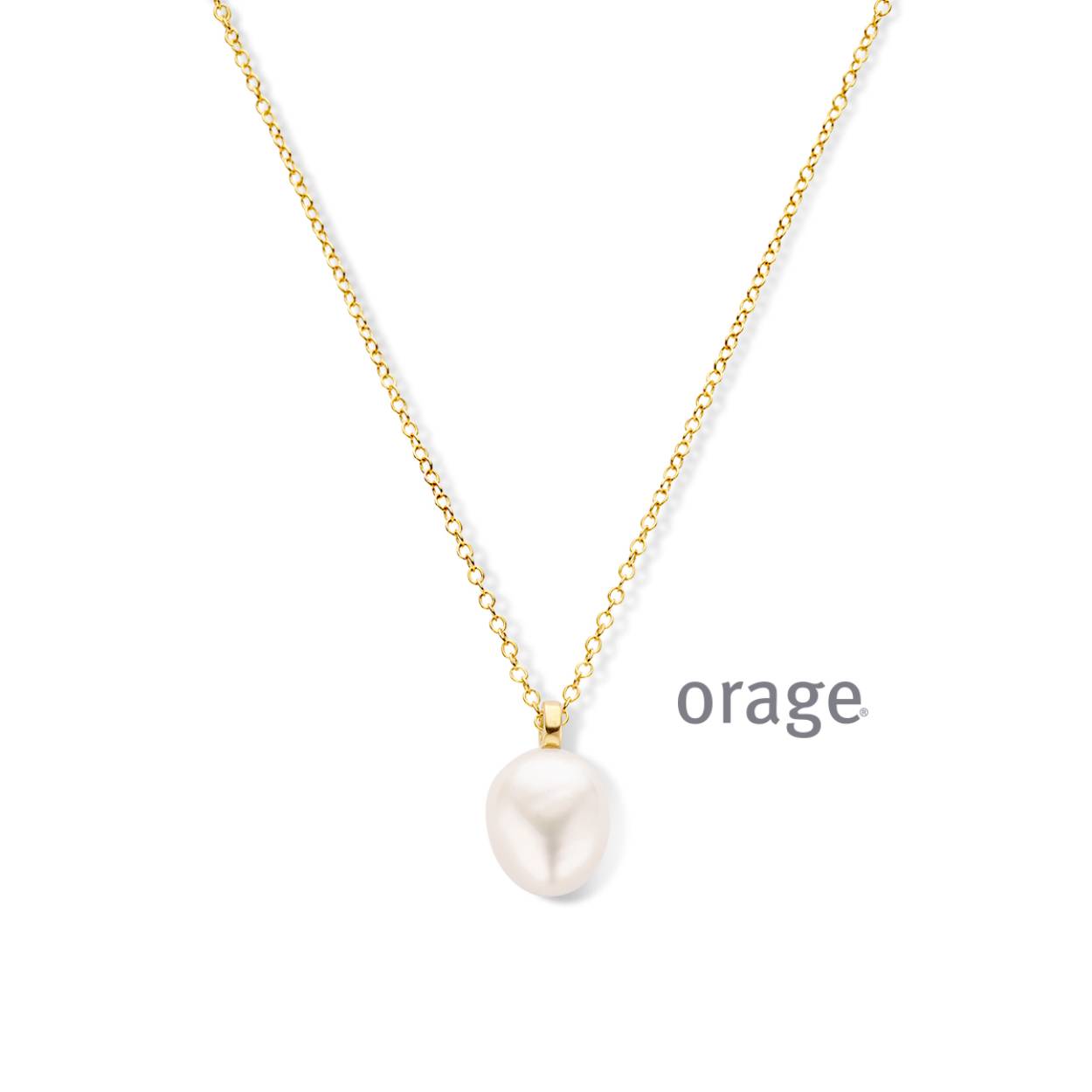 Goudkleurige ketting (40 + 5 cm) met parelhanger
De parel is een zoetwaterparel.
Materiaal ketting: 925 zilver, verguld met 18 kt
Bijhorende oorbellen ook verkrijgbaar van deze set.