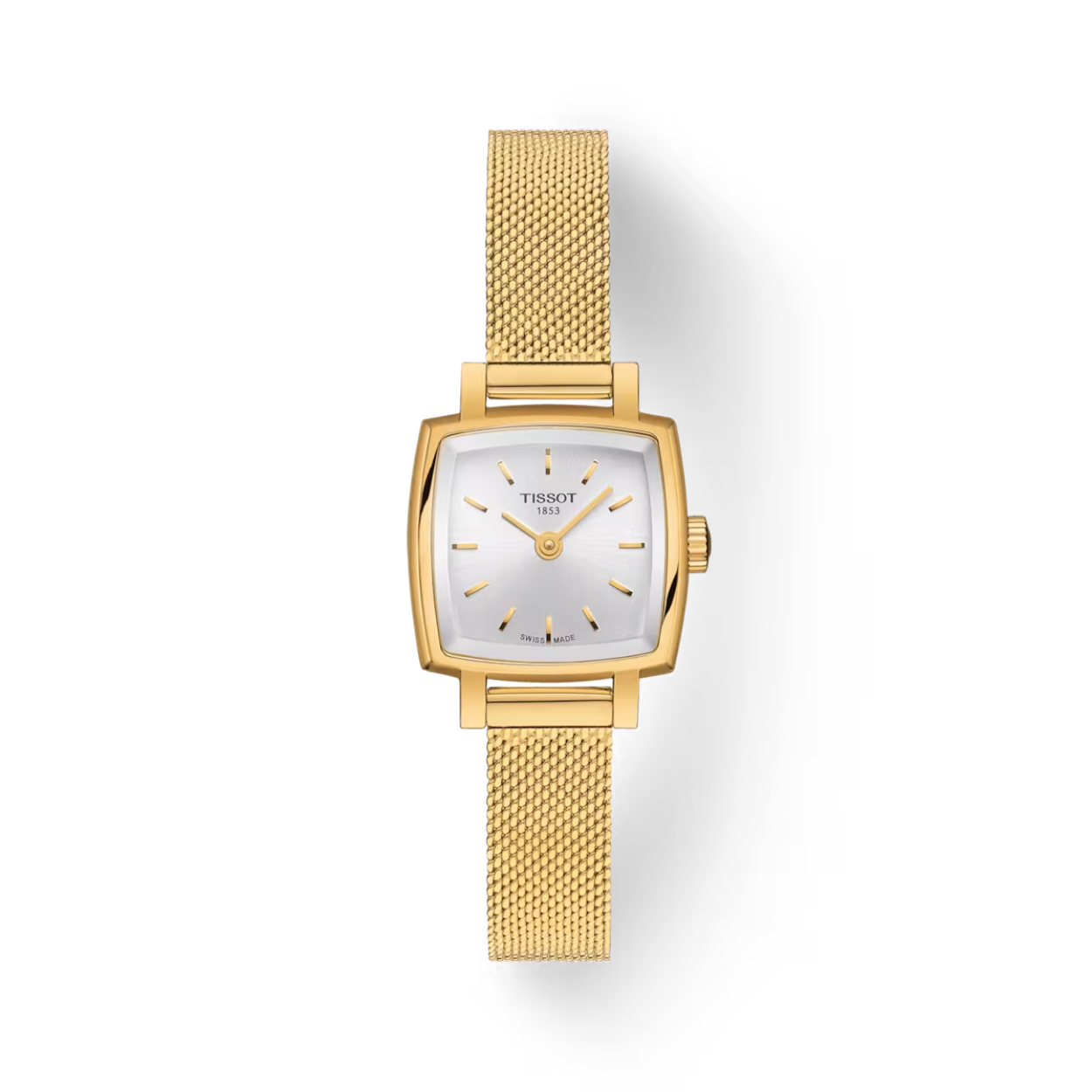 De Tissot Lovely T0581093303100 is een elegant en klassiek horloge met een roestvrijstalen goudkleurige band en een vierkante kast. Het heeft een witte wijzerplaat, een quartz uurwerk zorgt voor nauwkeurige tijdmeting. Draag dit horloge bij elke gelegenheid voor een stijlvolle touch aan je outfit. Verkrijgbaar op onze webshop!