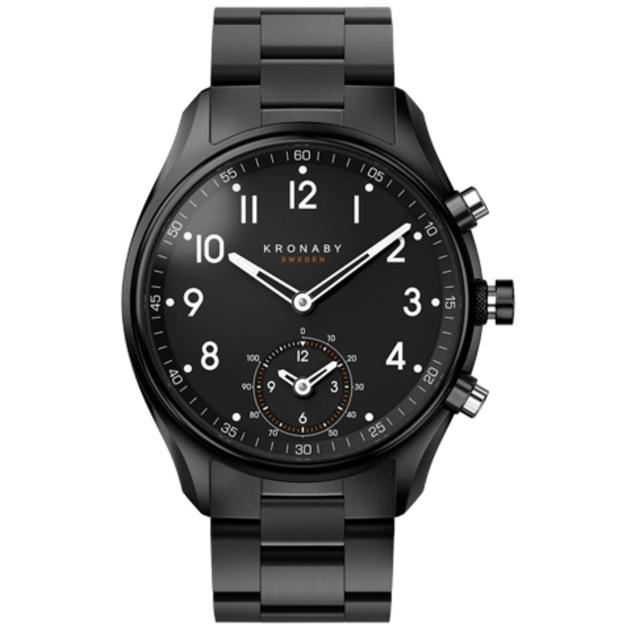 Kronaby Hybrid Smartwatch (ref.S0731/1) unisex uit de Apex collectie. Met edelstalen kast en saffierglas, voorzien van edelstalen band. 100 meter waterdichtheid.

Kronaby hybride smartwatches hebben een Scandinavische esthetiek die een krachtige technologische component bevat die verbinding met de smartphone mogelijk maakt via de Kronaby-app die compatibel is met iOS 9 en Android 5.0 (of verdere versies).