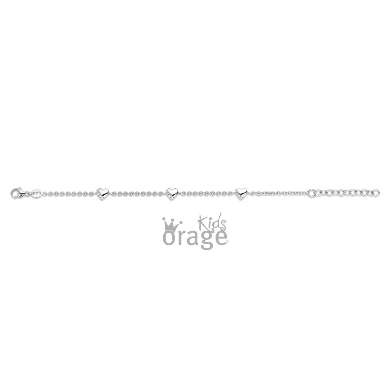 Zilveren armband met hartjes van het merk Orage Kids
Lengte: 17 cm
Bijhorende ketting en oorbellen ook verkrijgbaar 