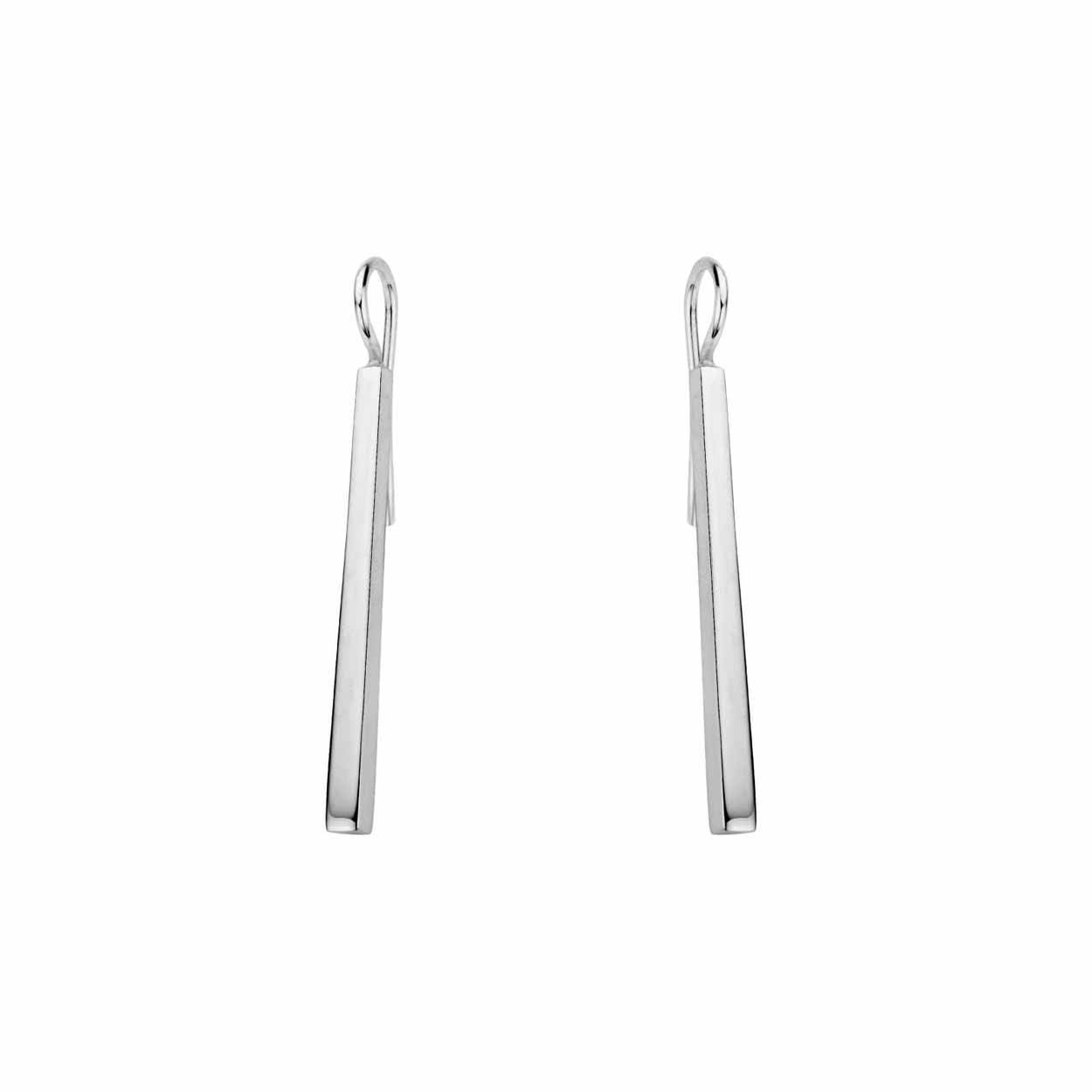 NOL zilveren oorhangers 5cm lang