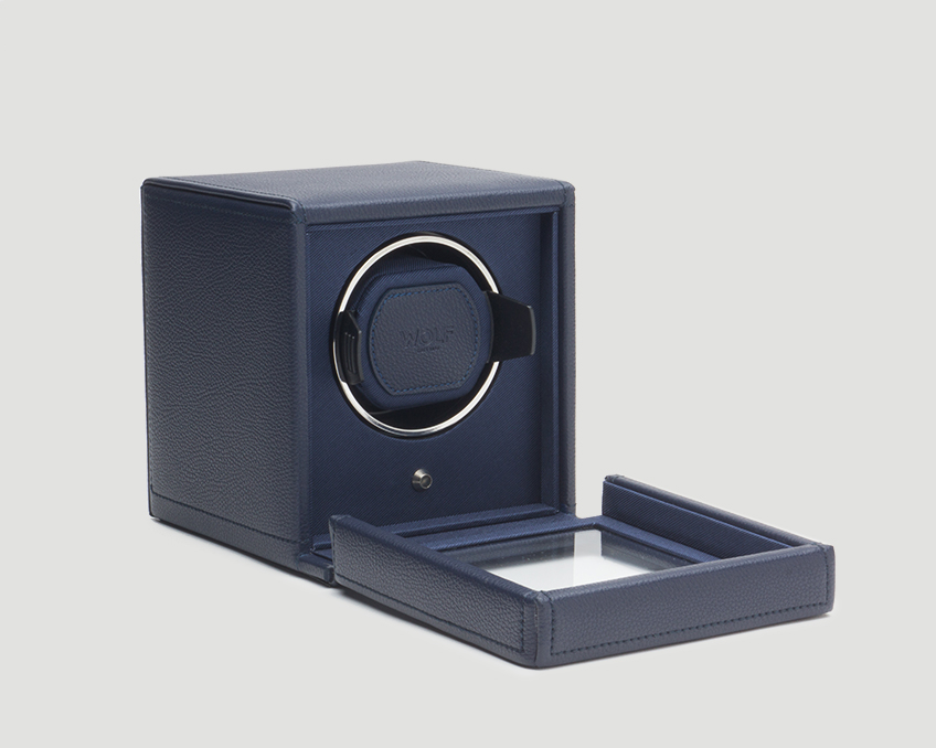 Wolf Watch winder, Cub single winder with cover, Navy