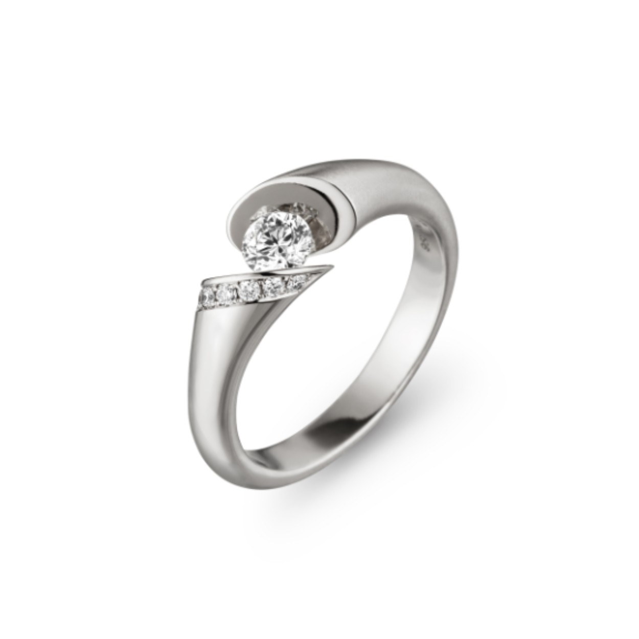 Witgouden ring van de Calla collectie 