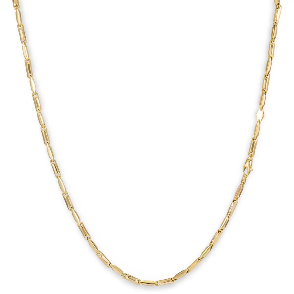 Monzario 14krt geelgoud fantasie collier 45cm 