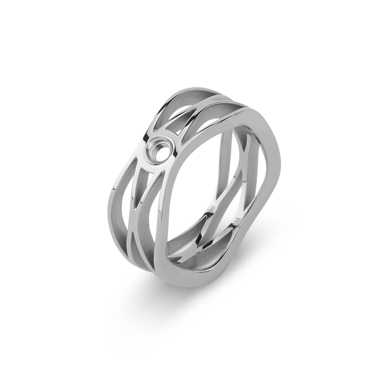 Melano Twisted Trisha Ring Zilverkleurig maat 56