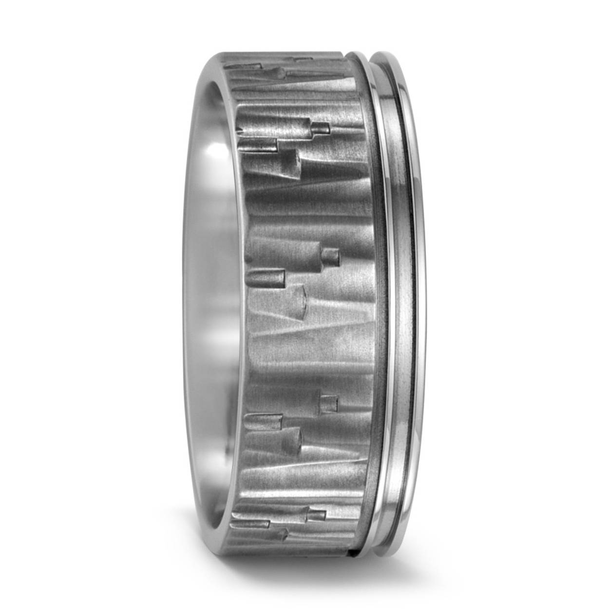 trouwring in titanium