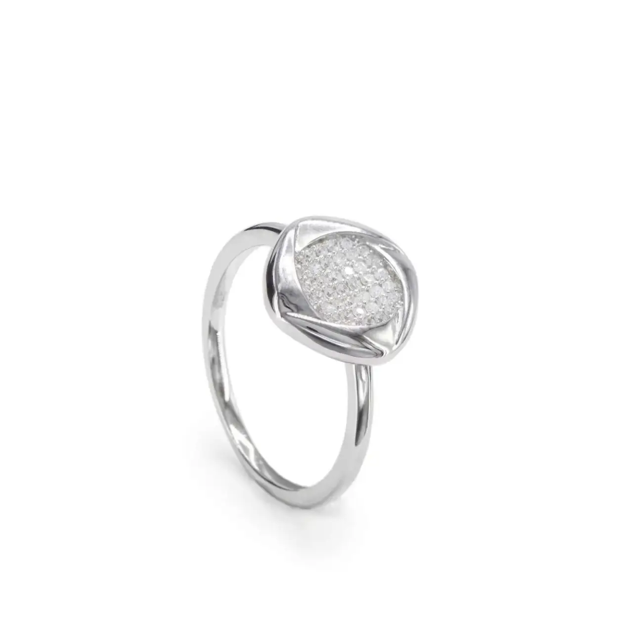COTTON ZV RING CZ CIRKELSILHOUET