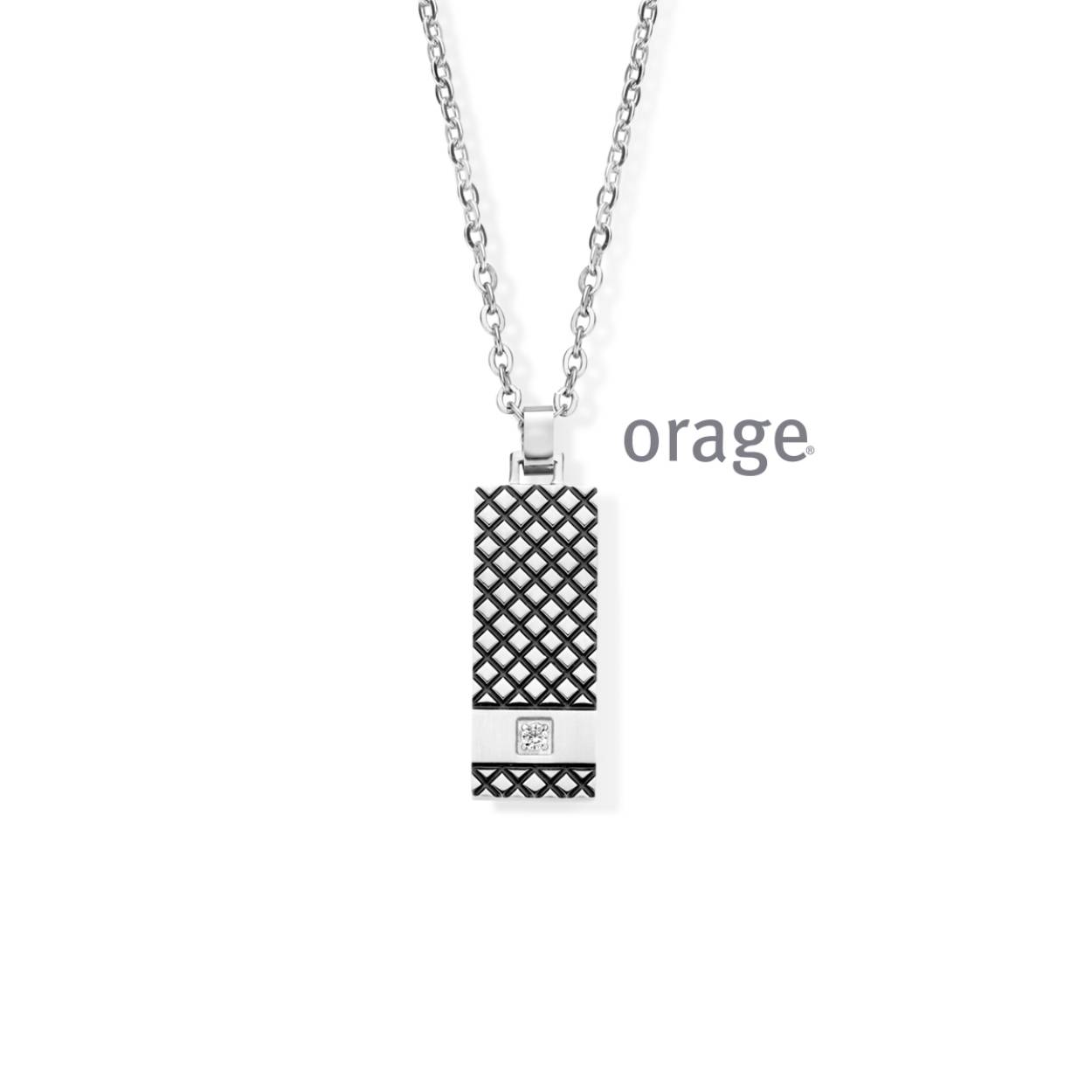 Orage Collier heren staal AT124