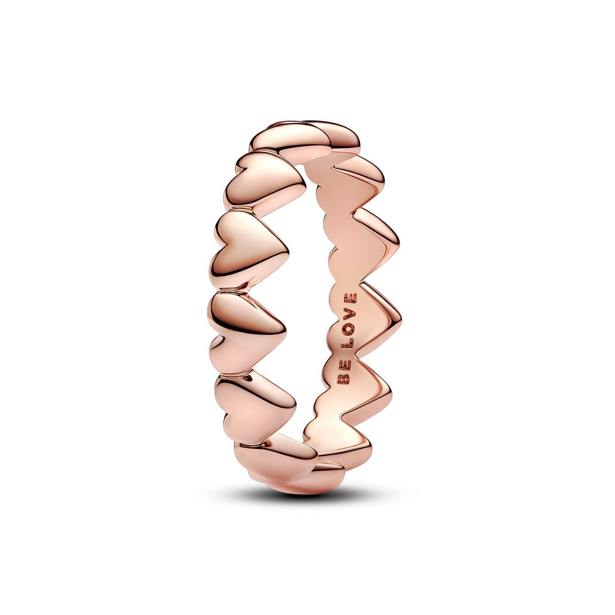 Pandora - ring hartjes - roseg- mt56