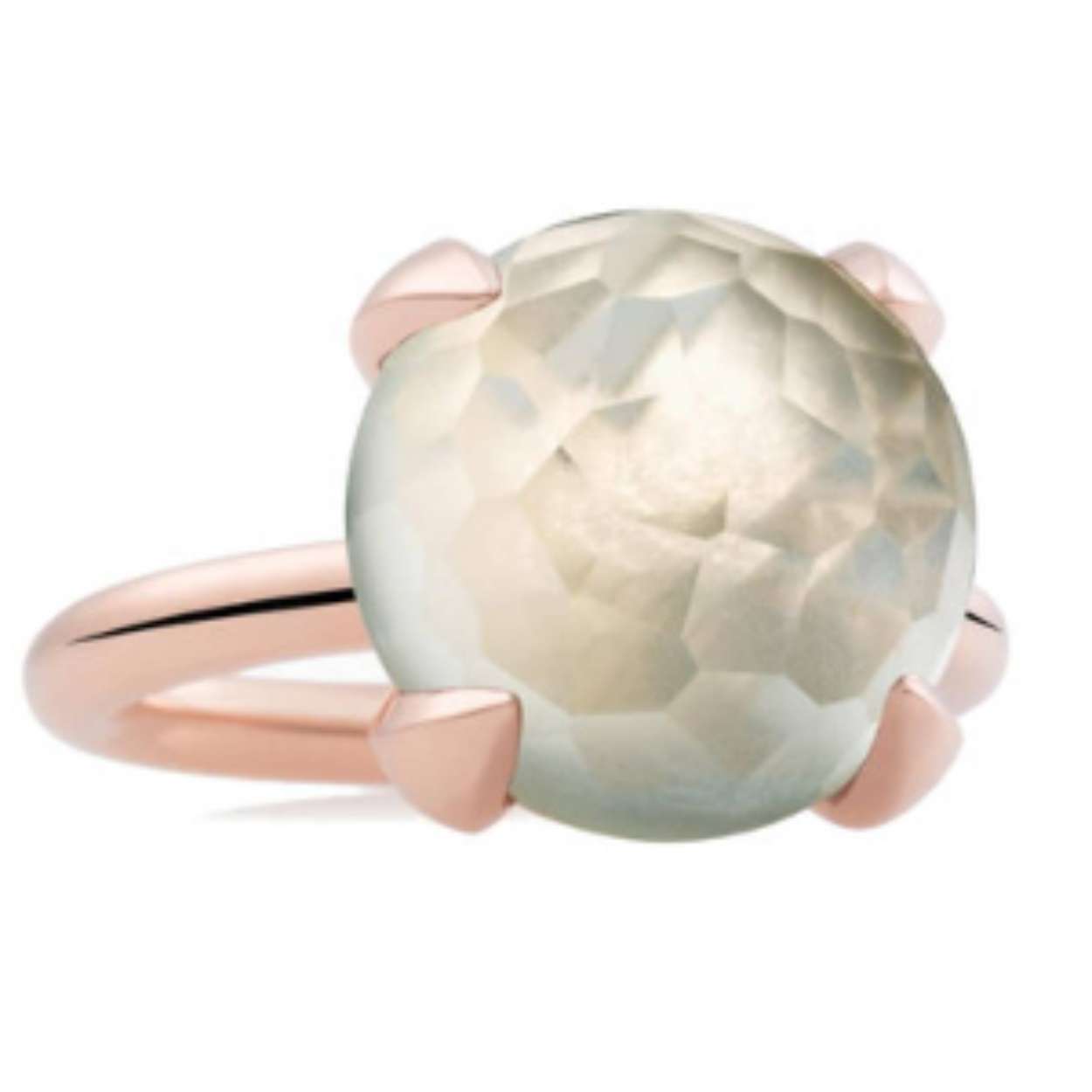 8RR4782LQR BRON RING CATCH MET LEMON KWARTS 10MM RANDOM GESLEPEN