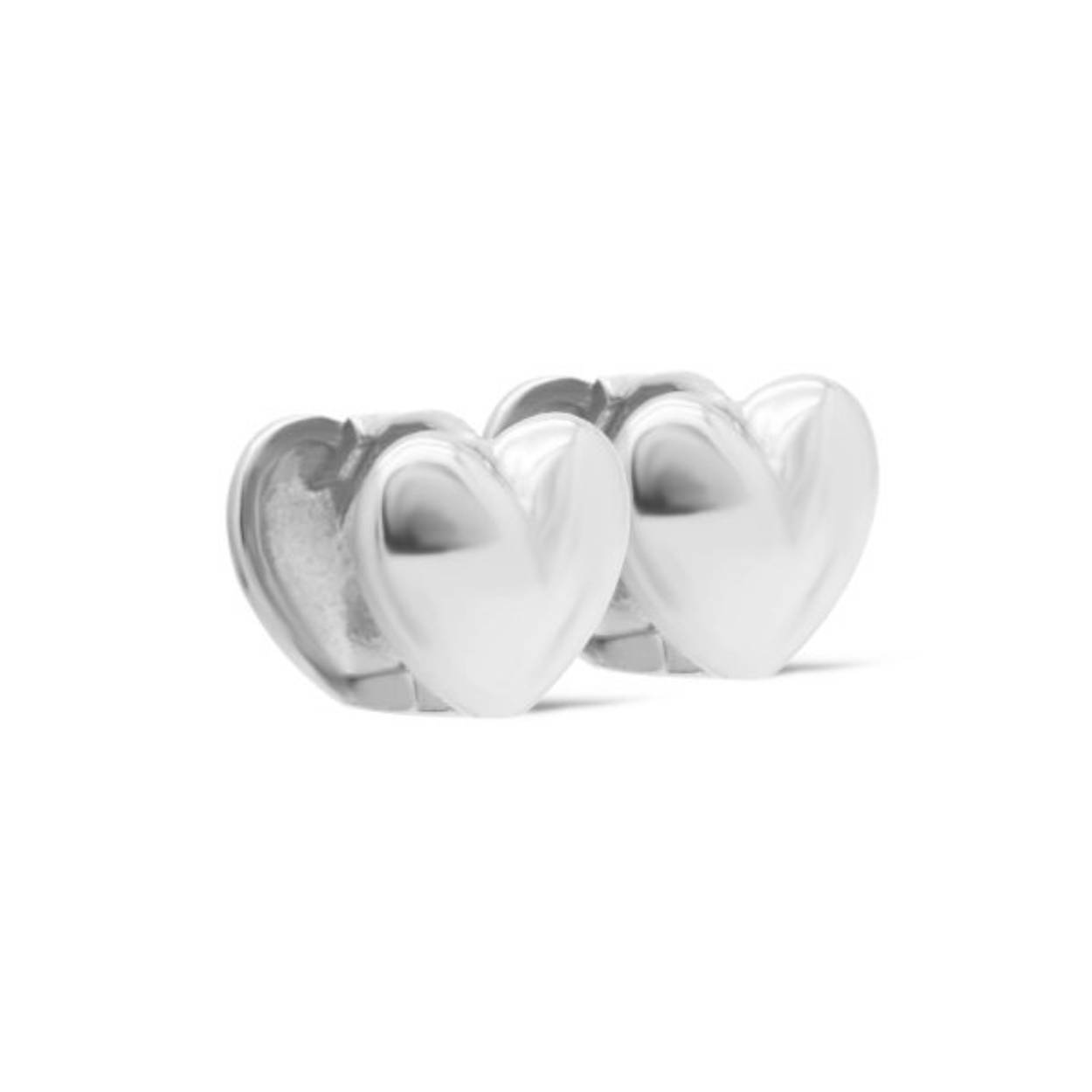 H480S Karma oorringen | zilver | hart