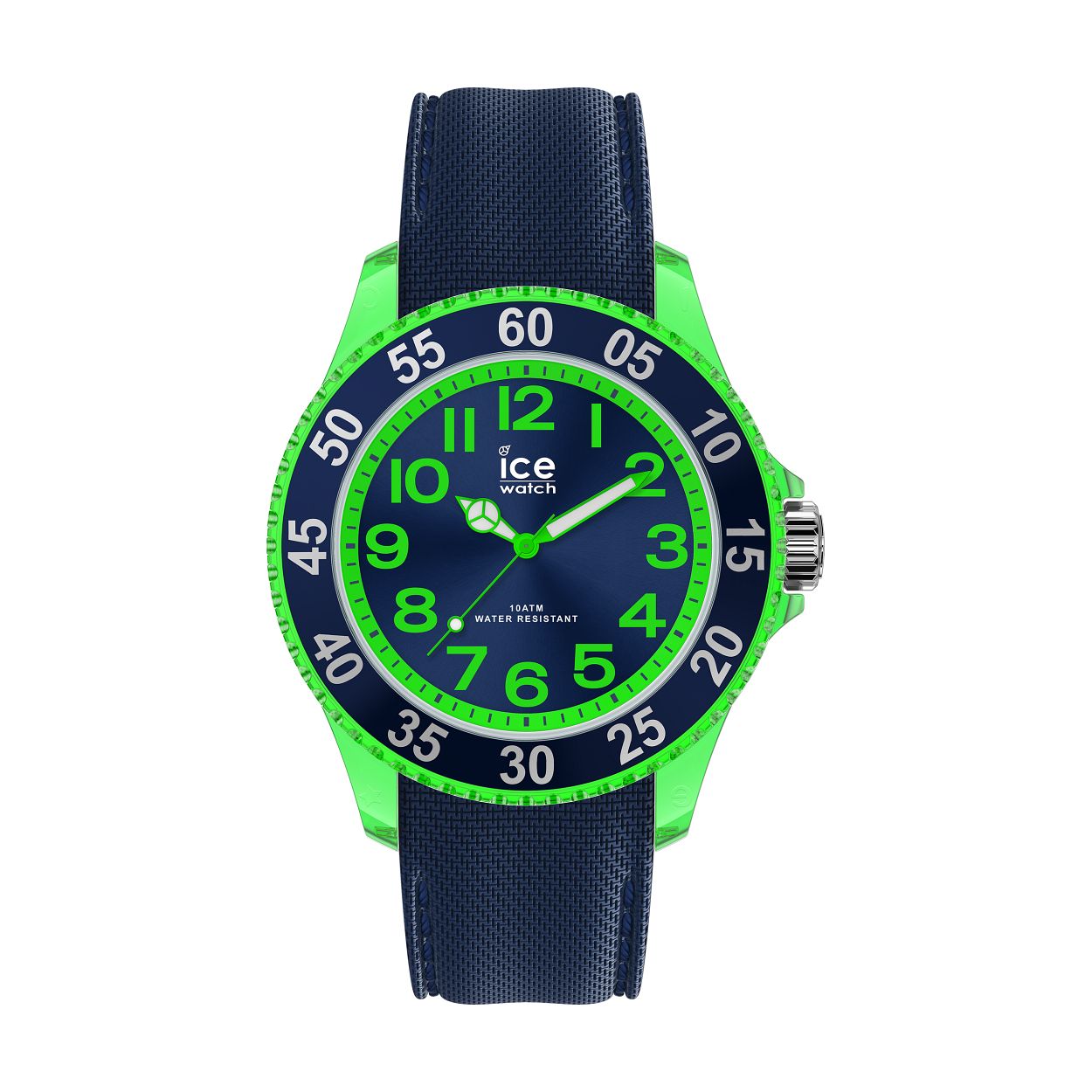 ICE WATCH horloge speciaal gemaakt voor kinderen in de kleuren groen en blauw