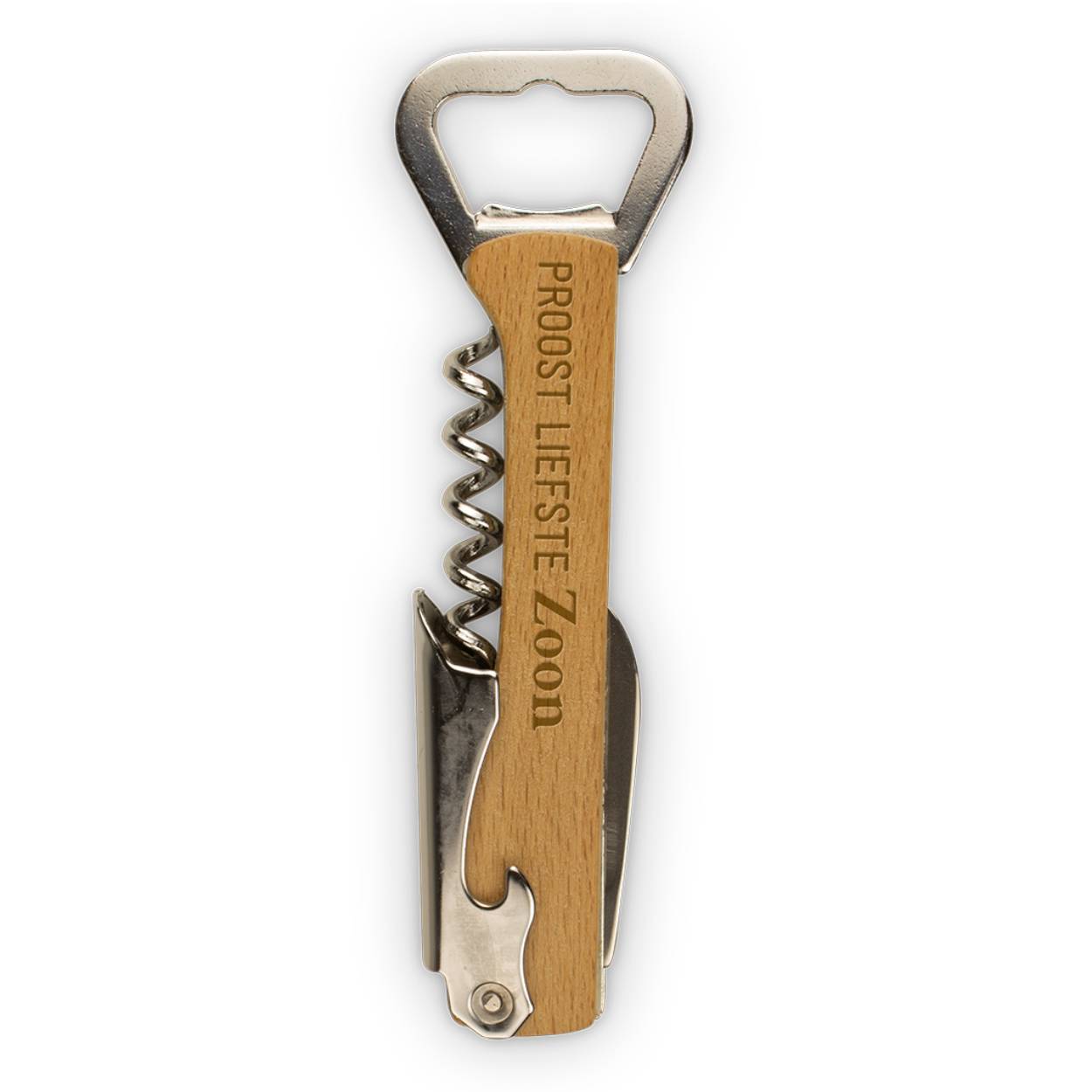 Deze luxe Wijn Collectie bestaat uit persoonlijke kurkentrekkers en openers, handige wijnstoppers én een serie originele borrelplanken. Alles natuurlijk voorzien van persoonlijke teksten voor elke gelegenheid. Alles gemaakt met een uniek design. Zoals u van uw groothandel in slijterij cadeautjes gewend bent.
