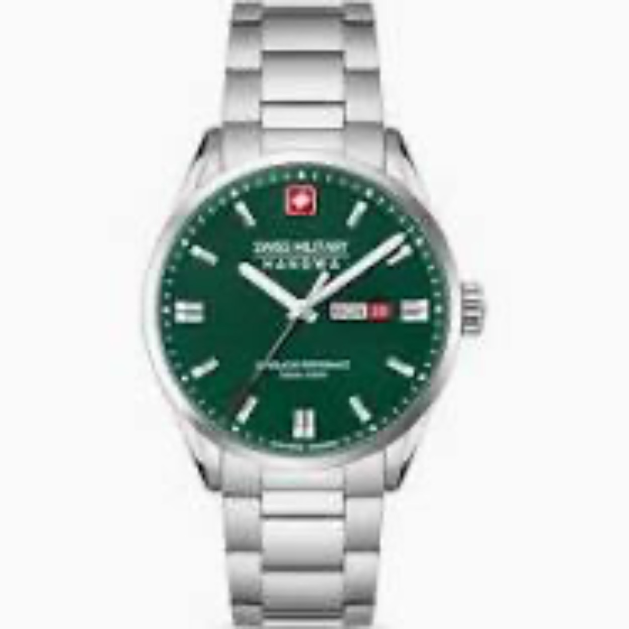 Dit is een horloge van het merk Swiss Military Hanowa gemaakt voor heren.
De specificaties zijn als volgt:
Kastmaat: 42
Waterdichtheid: 10 ATM / 100 Meter / 330 Feet
Dit horloge heeft de volgende functies/eigenschappen:
Datumaanduiding