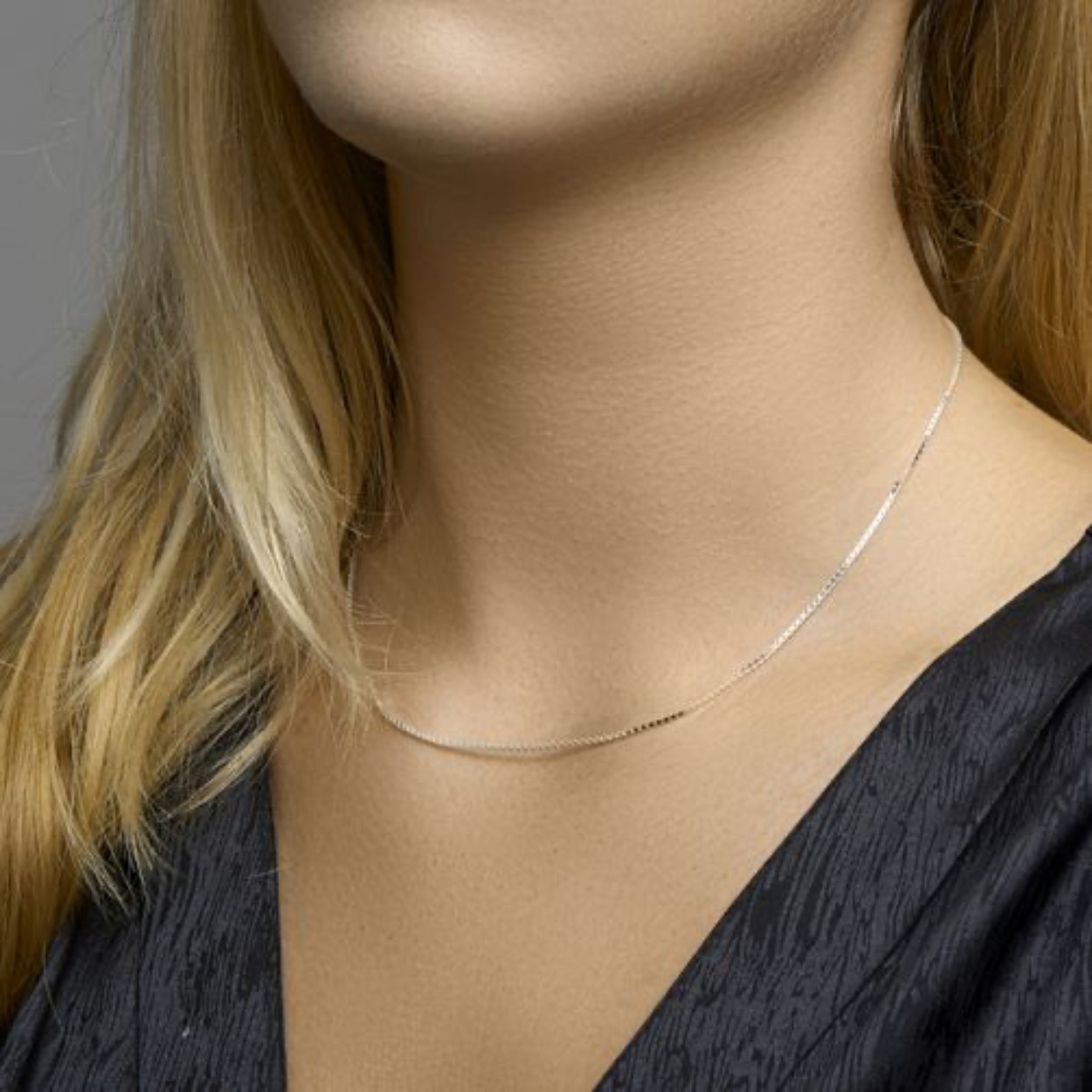 zilveren collier 42cm
