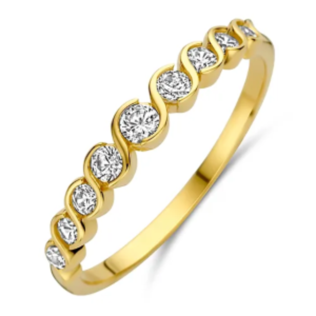 goud ring zirkonia