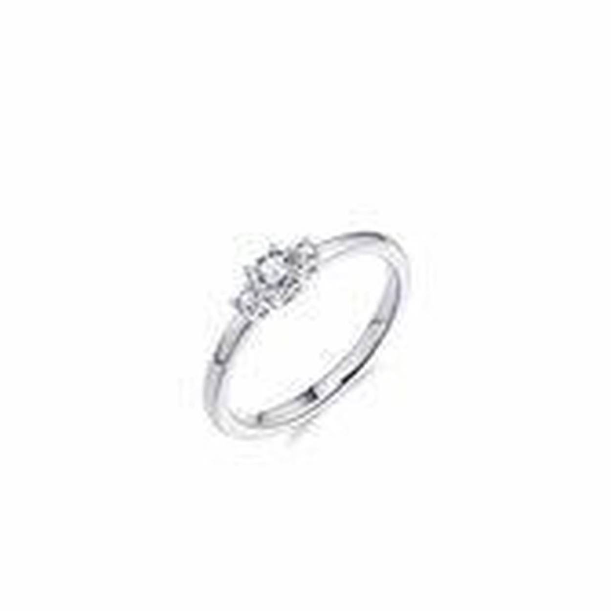 Ring zilver gisser zirconium