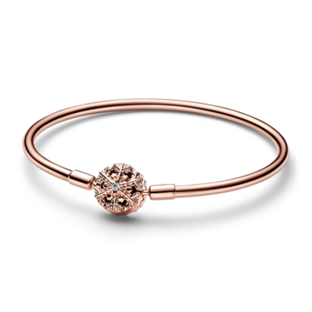 Pandora Bangle rosé Snowflake 17cm