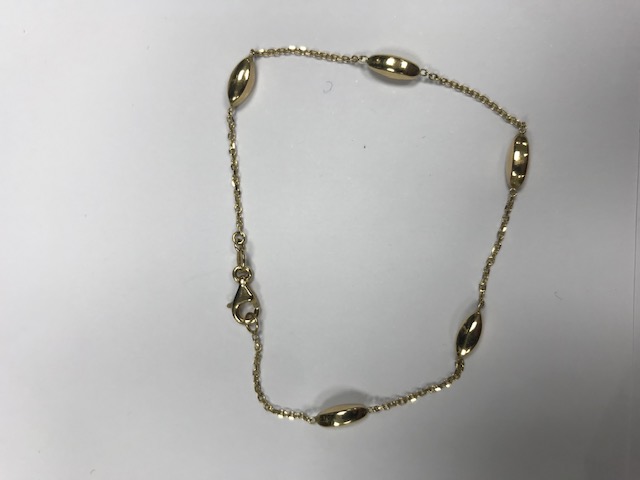 Monzario geelgouden armband (14krt) 18,5cm