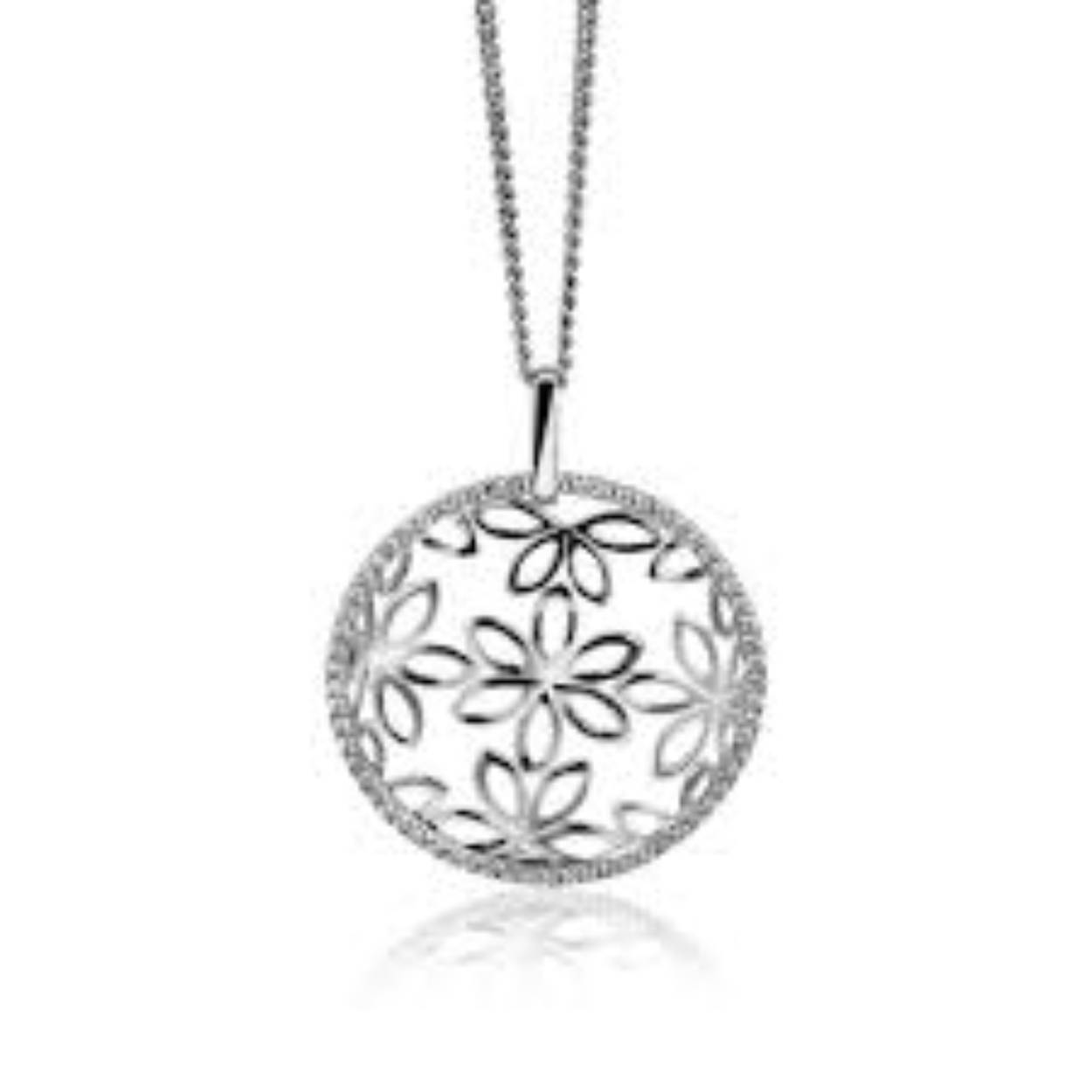 Zilveren zinzi hanger, exclusief collier