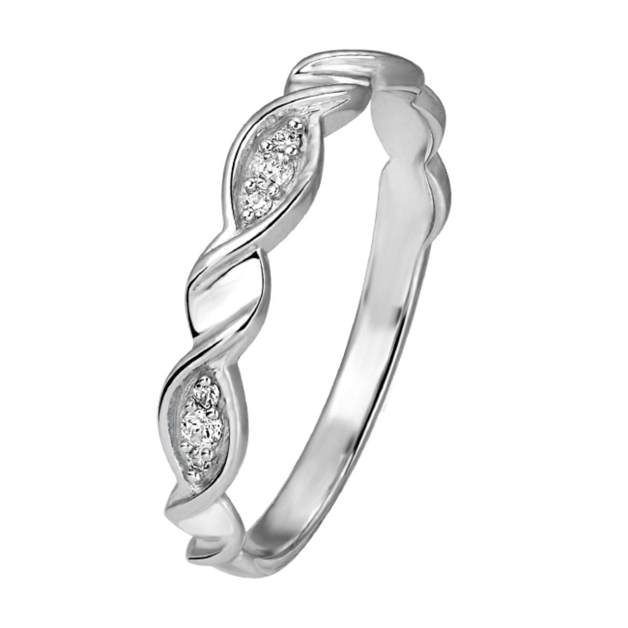 aanschuifring zilver met zirkonia