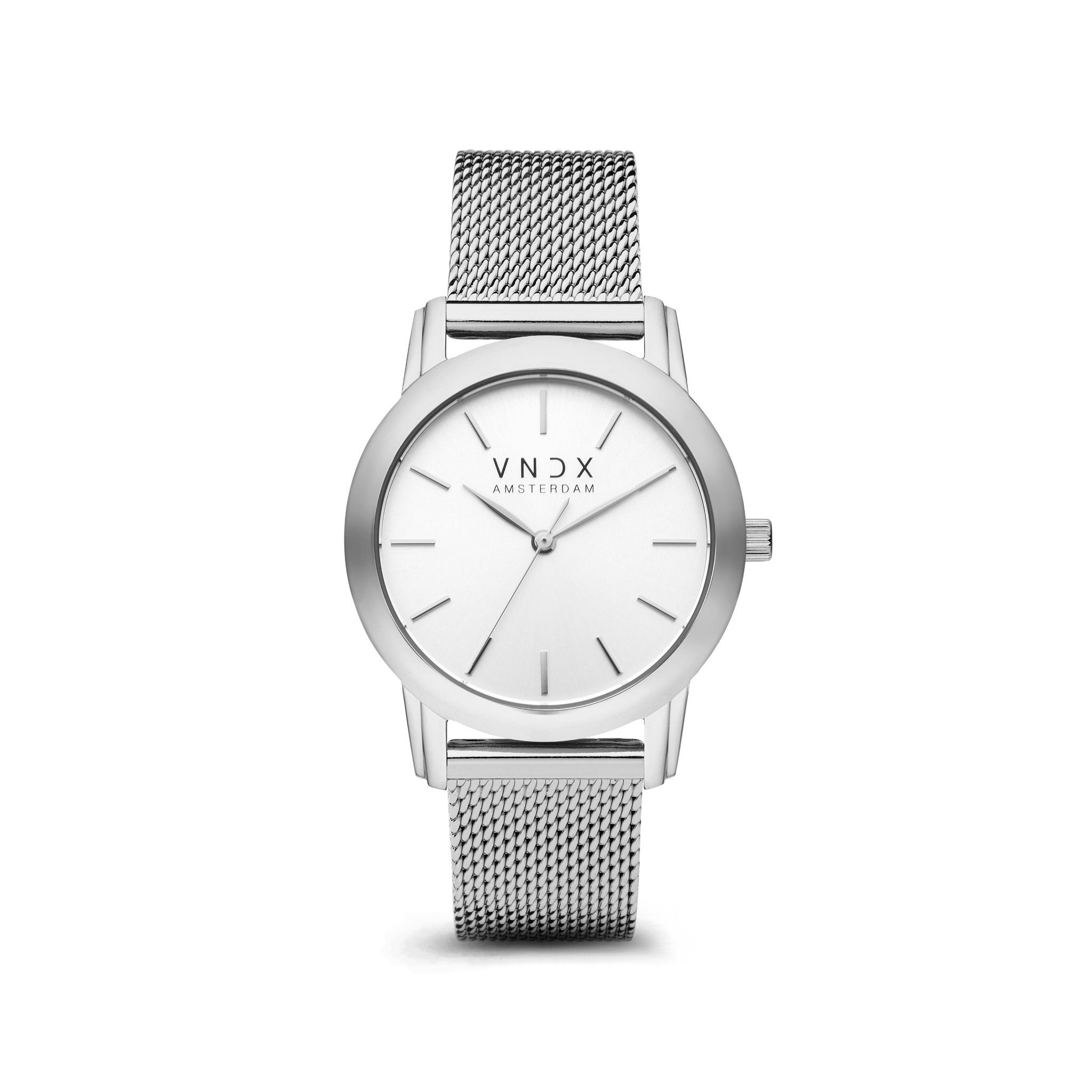 De City Chick XS, Ga jij op in het bruisende stadsleven? Ben jij op de hoogte van de laatste trends? Dan is deze City Chick het perfecte horloge voor jou. Haar minimalistische design zorgt voor een rustige modebewuste uitstraling. Haar slimme kast heeft een diameter van 34 mm.

In de kast zit een slim uurwerk, waarop een stralende wijzerplaat rust. Haar slimme uitstraling zorgt ervoor dat jou City Chick gemakkelijk te combineren is met je lievelingsoutfits.

Met je City Chick zal je schitterende tijden beleven, je horloge zit prettig om de pols en is licht in gewicht.

Door haar mesh zilveren band, vormt haar minimalistische design zich gemakkelijk om je pols. Ook het op maat maken van je horloge is eenvoudig te doen, door haar verstelbare sluiting.
