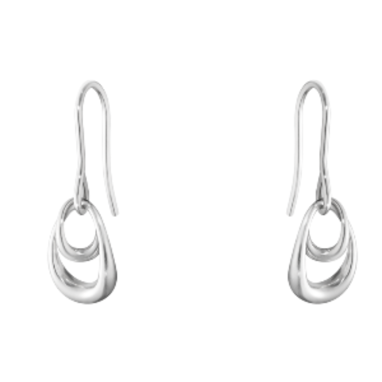 Two organic natural egg shaped are forever linked together, the smaller one nestling inside the larger one, to form these stunning sterling silver earrings. Symbolising the strong relationships between two people - mother and child, lovers or siblings perhaps - they have a powerful emotional impact that adds another level of thought when gifting them as an expression of love.

Inspired by the unique bond between mother and child, Jacqueline Rabun’s symbolic and creative Offspring collection has proved a firm favourite with women of all ages. Giving her work an emotional depth, she has designed pieces that work as jewellery but also as strong statements of love.

These sterling silver earrings are suitable for pierced ears.