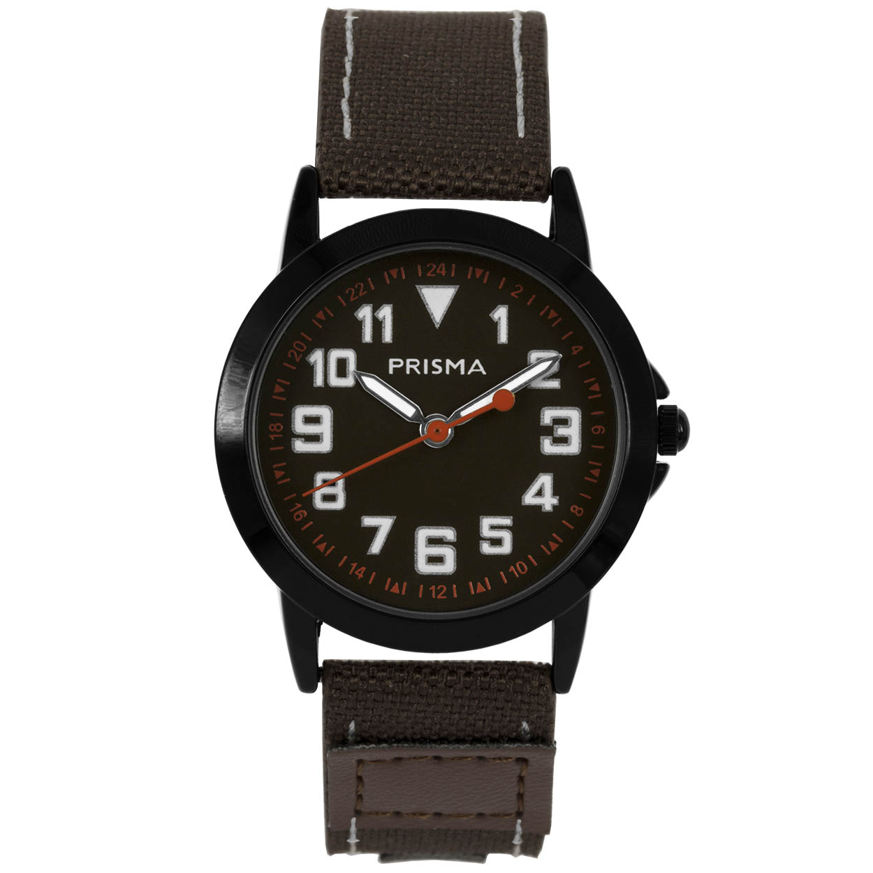 Coolwatch 247 jongens horloge 

Algemeen
Geslacht: jongens
Model: CW.247

Voordelen
- band canvas bruin (wit kleurig stiksel)
- wijzerplaat zwart met witte cijfers (arabisch)
- duidelijke tijdsweergave
- spat waterdicht: handenwassen, regen
- quartz
- maat kast 30mm (breedte) 9,1mm (dikte)