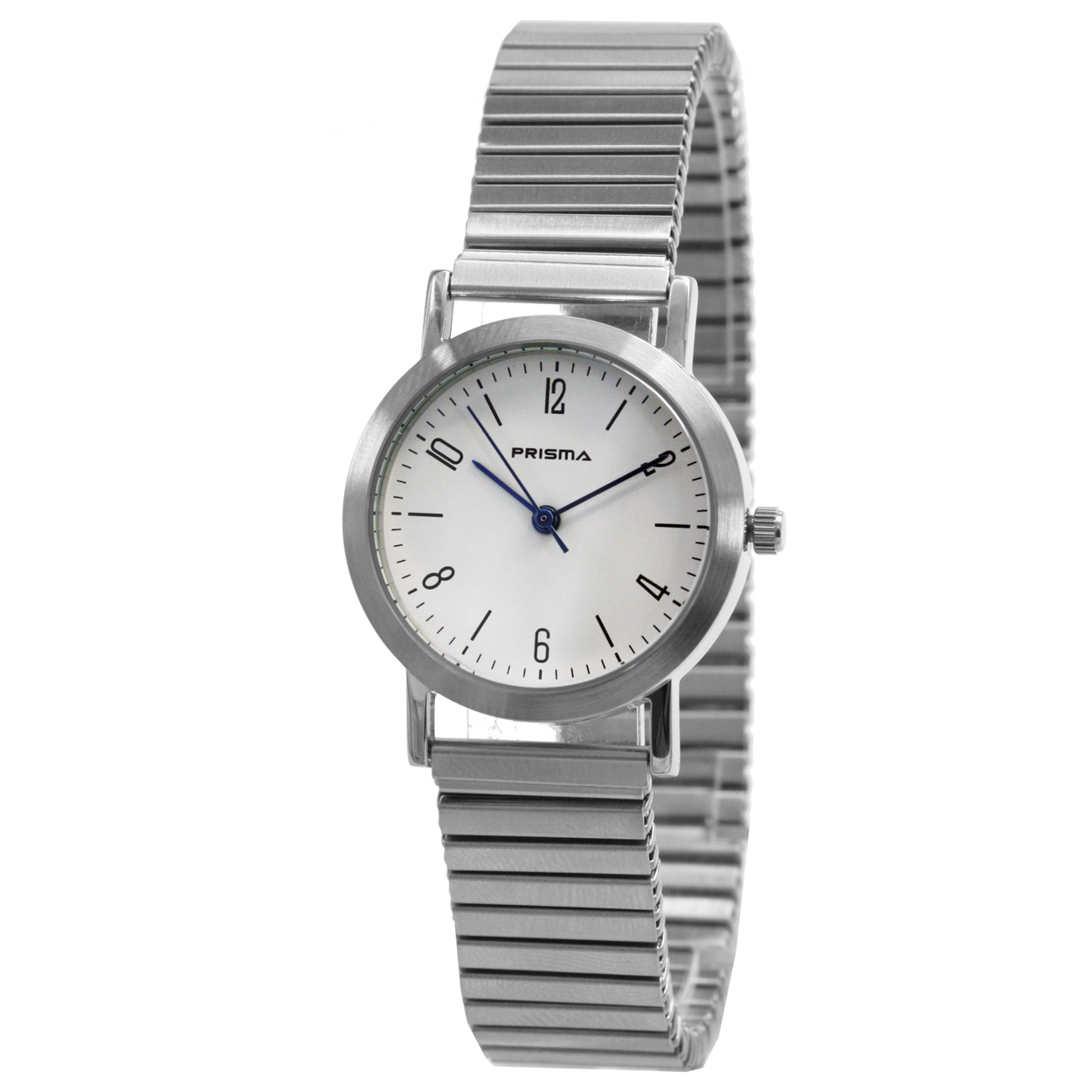 Prisma horloge P.1239 dames titanium

Algemeen
Geslacht: dames
Model: P.1239

Voordelen
- rekband sluit naadloos aan op de huid
- band titanium zilver
- wijzerplaat wit met zwarte cijfers (arabisch)
- geschikt voor mensen met een allergie
- draagcomfort door licht gewicht
- duidelijke tijdsweergave
- spat waterdicht: handenwassen, regen
- quartz
- maat kast 30mm (breedte) 8mm (dikte)