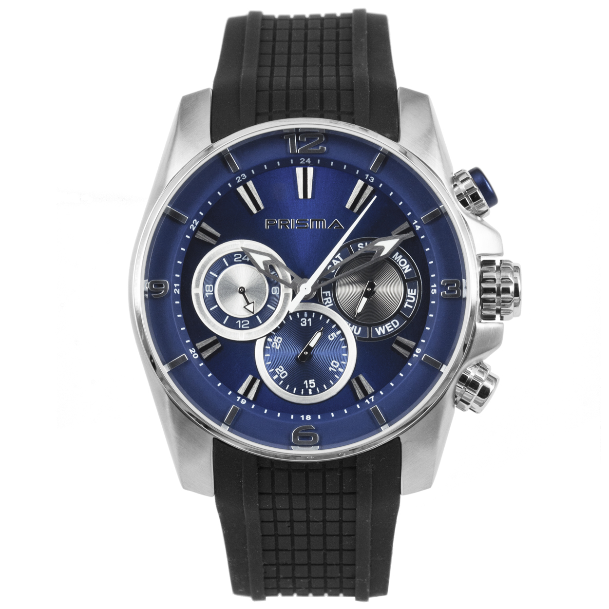Algemeen		
Artikelnummer: P.1595		
Geslacht: heren		
Uurwerk: Seiko (VX9J) 		
Lichtfunctie: glow in the dark (Wijzers)		
Waterbestendigheid: 10 ATM/BAR