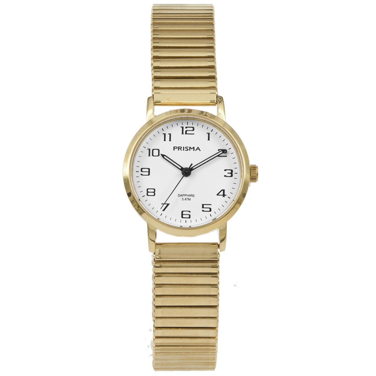 Prisma dames horloge van edelstaal met saffierglas
– Kast breedte; 28mm
– Kast dikte; 7.2mm
– Kast materiaal; Edelstaal goudkleurig
– Kast coating; verguld IPG
– Glas; Saffier
– Uurwerk; Miyota 2035
– Datum; Nee
– Waterdichtheid; 5 ATM
– Horlogeband; Edelstalen goudkleurig rekband
– Band coating: verguld IPG
– Maat aansluiting band; 14mm
– Wijzerplaat; Wit met zwarte cijfers
– Licht functies; Glow in the dark wijzers
EAN: 8716667164147
